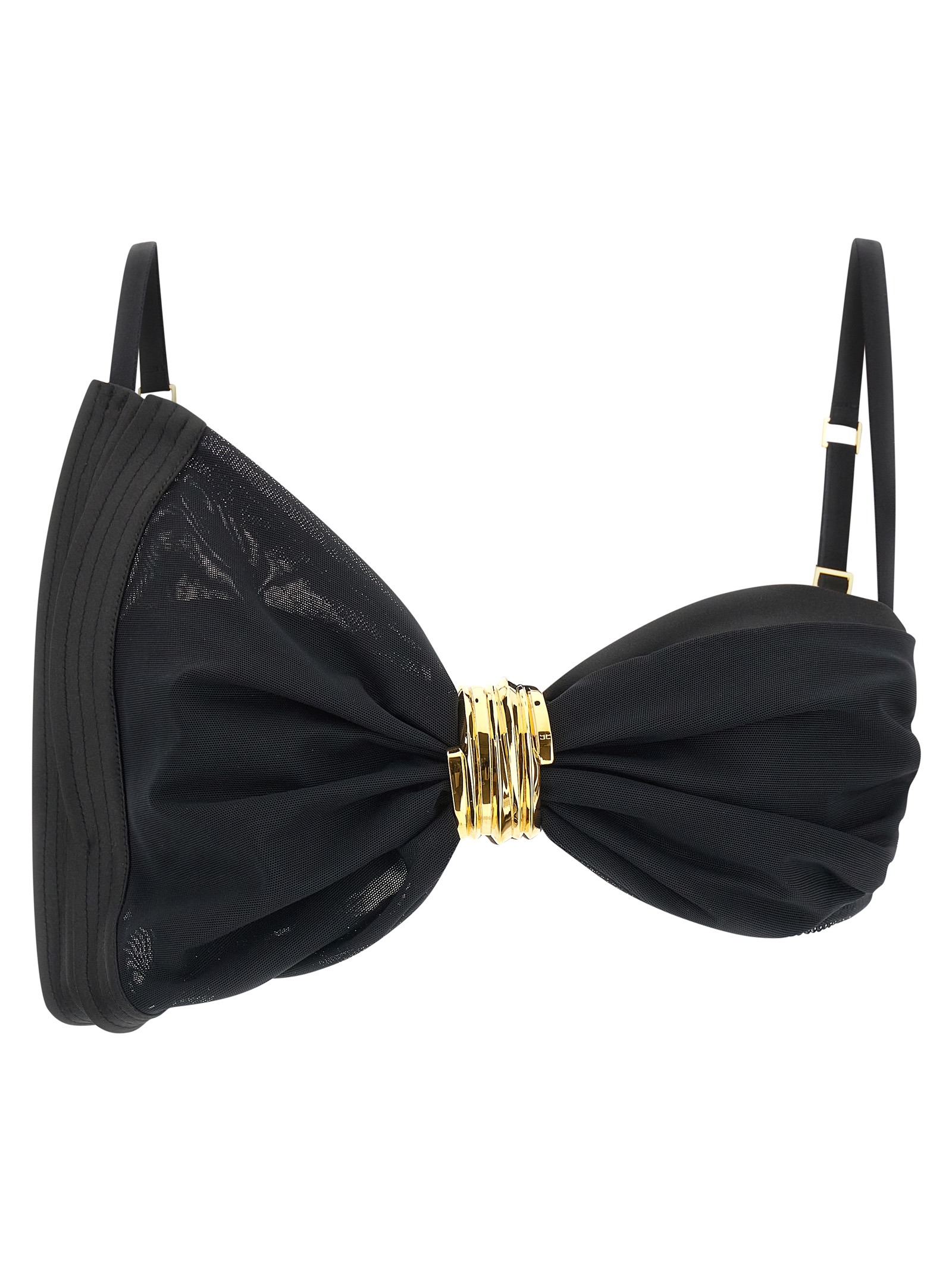 Elisabetta Franchi Satin Bra And Tulle