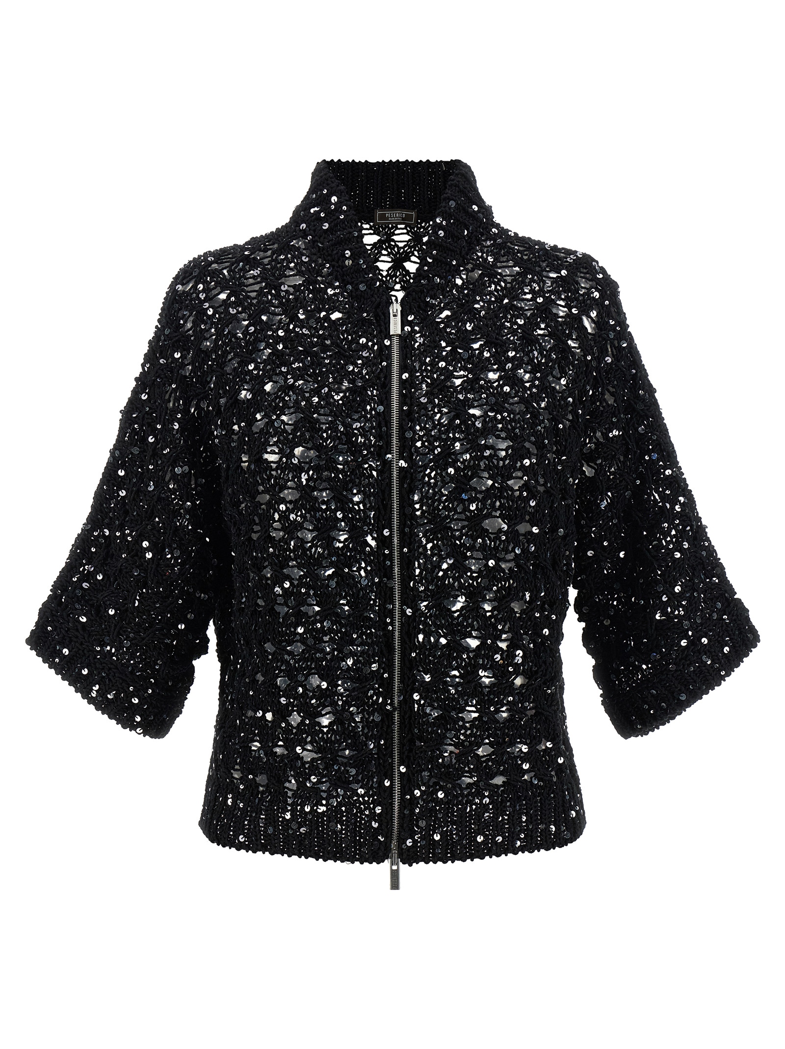 Peserico Sequin Mesh Cardigan