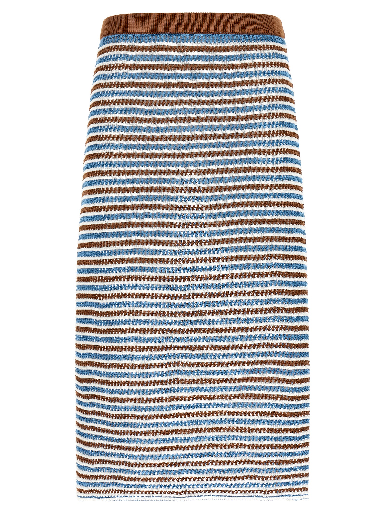 Marni Striped Crochet Skirt
