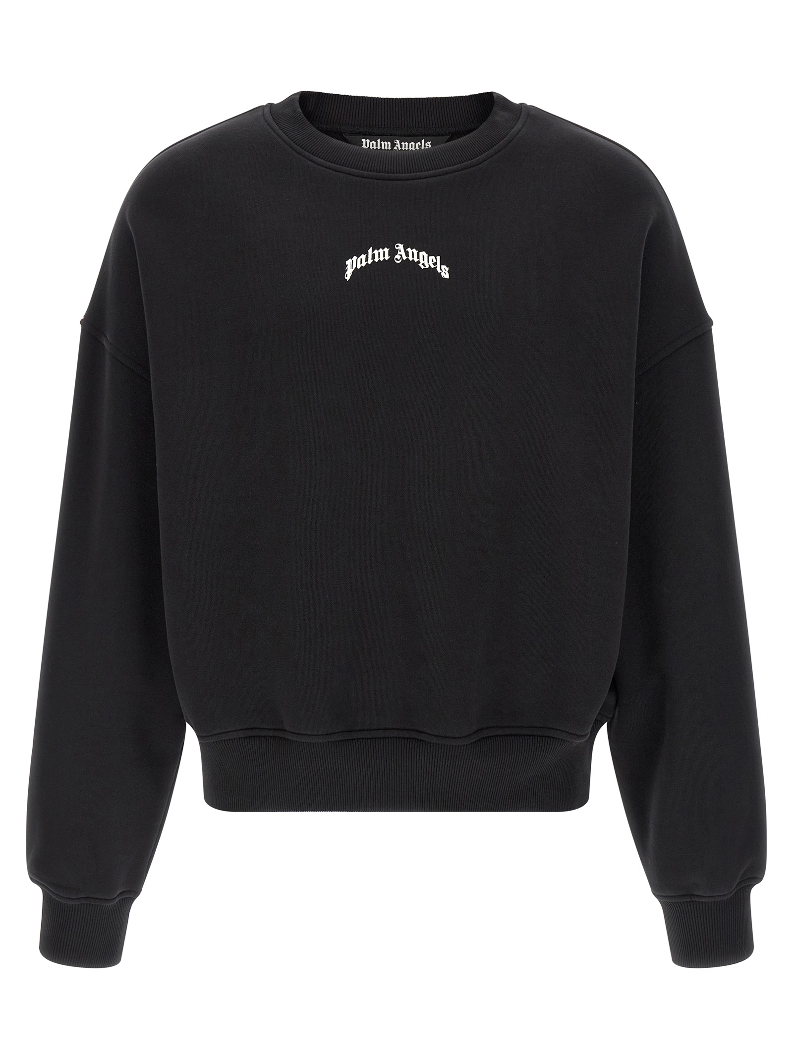 Palm Angels Back Curved Logo Sweatshirt