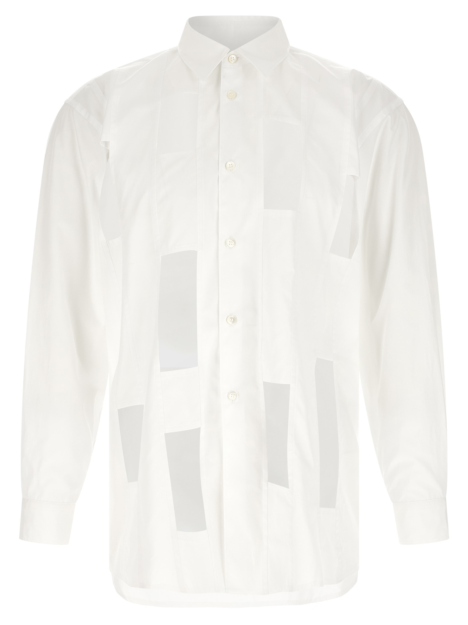Comme Des Garçons Homme Plus Geometric Cut-out Shirt