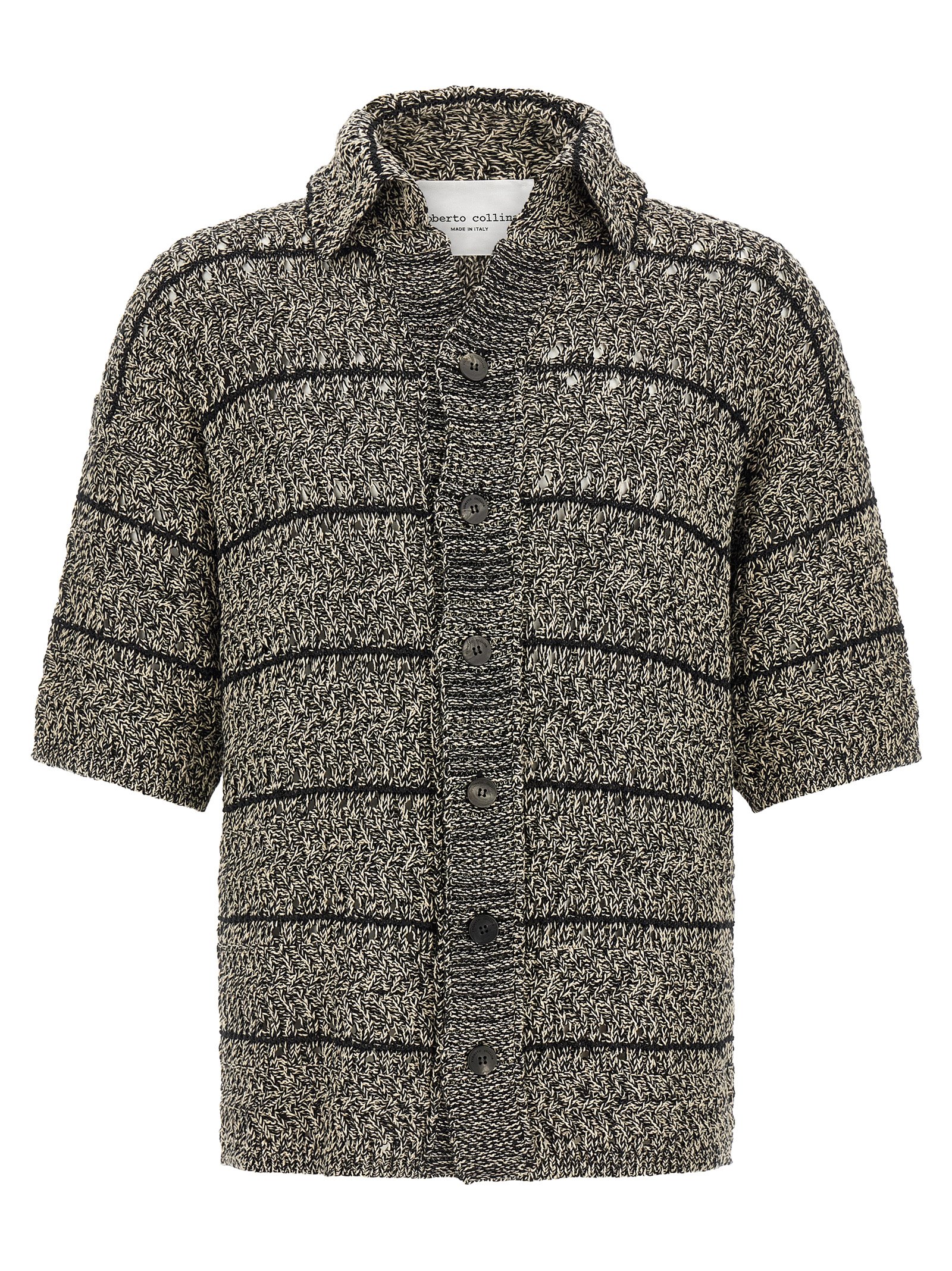 Roberto Collina Mouliné Insert Cardigan