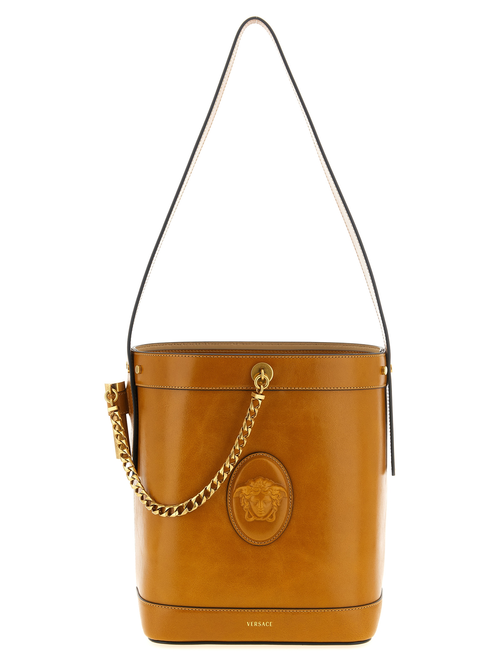 Versace Pivot Small Bucket Bag