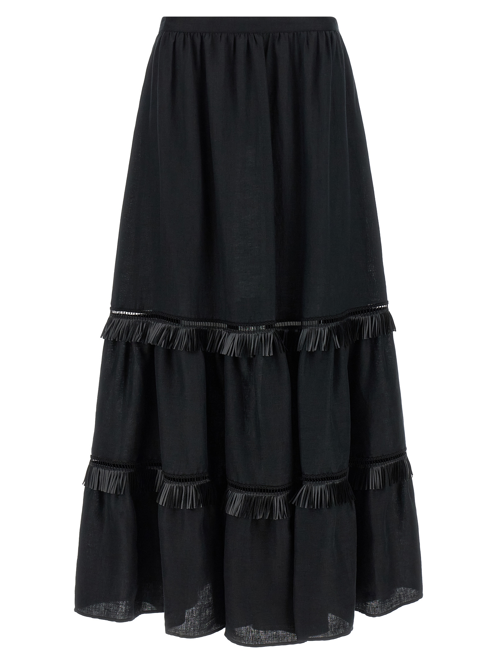 Kiton Fringed Skirt