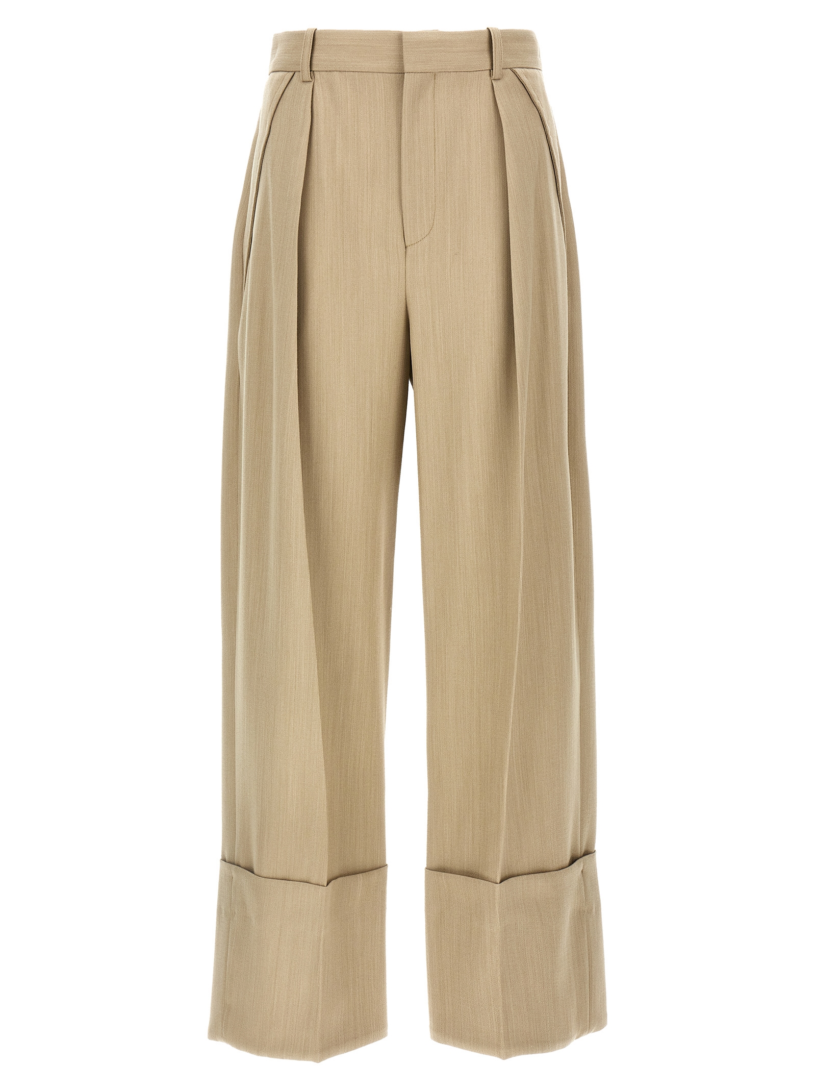 Victoria Beckham Maxi Turn-up Pants