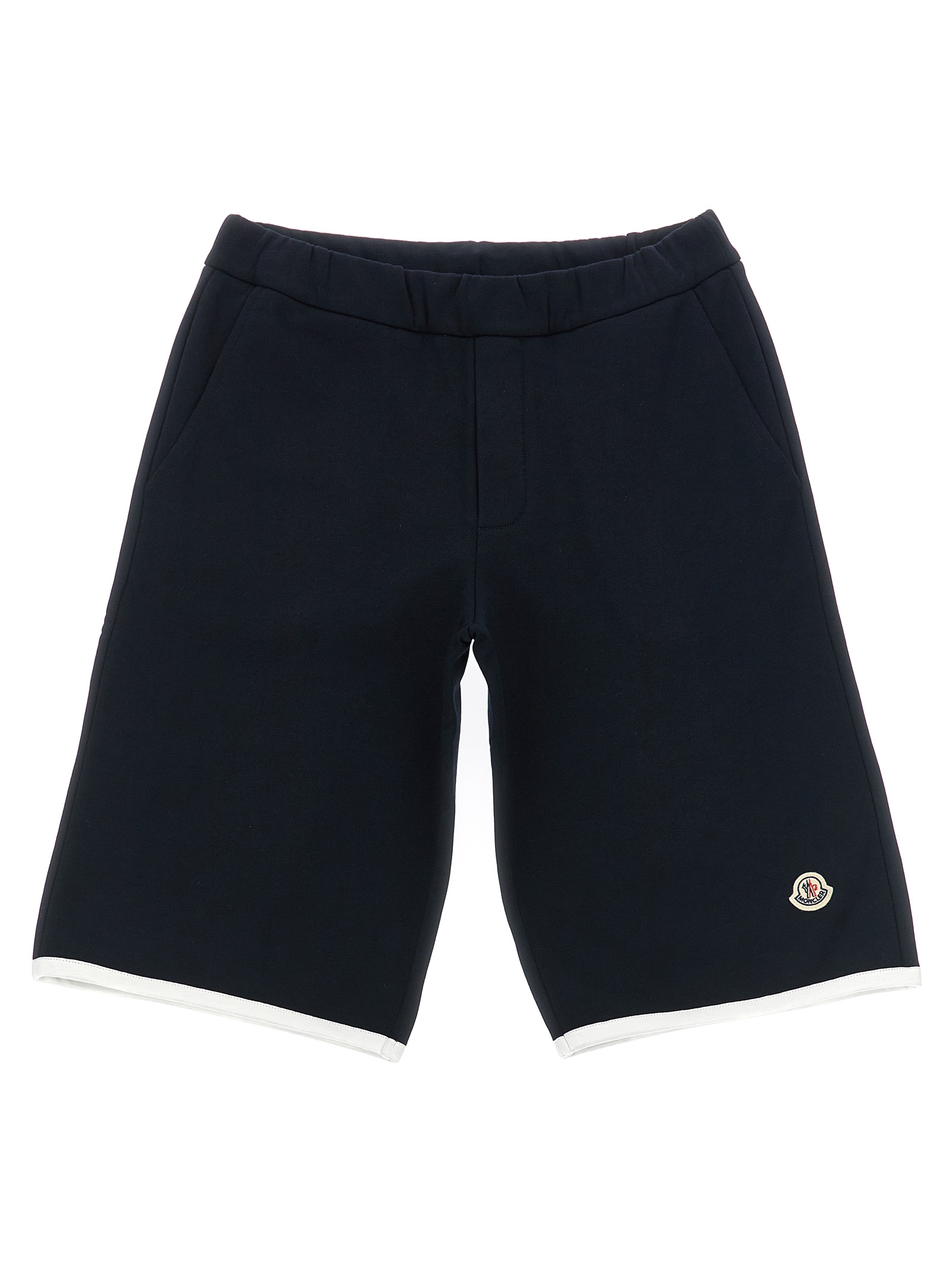 Moncler Enfant Logo Patch Bermuda Shorts