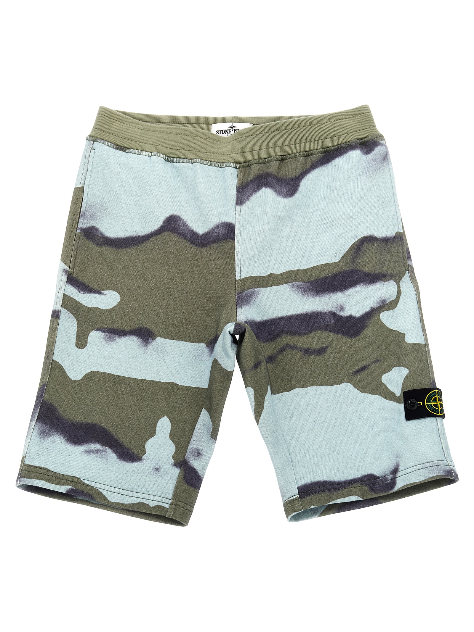 Stone Island Junior Logo Badge Bermuda Shorts