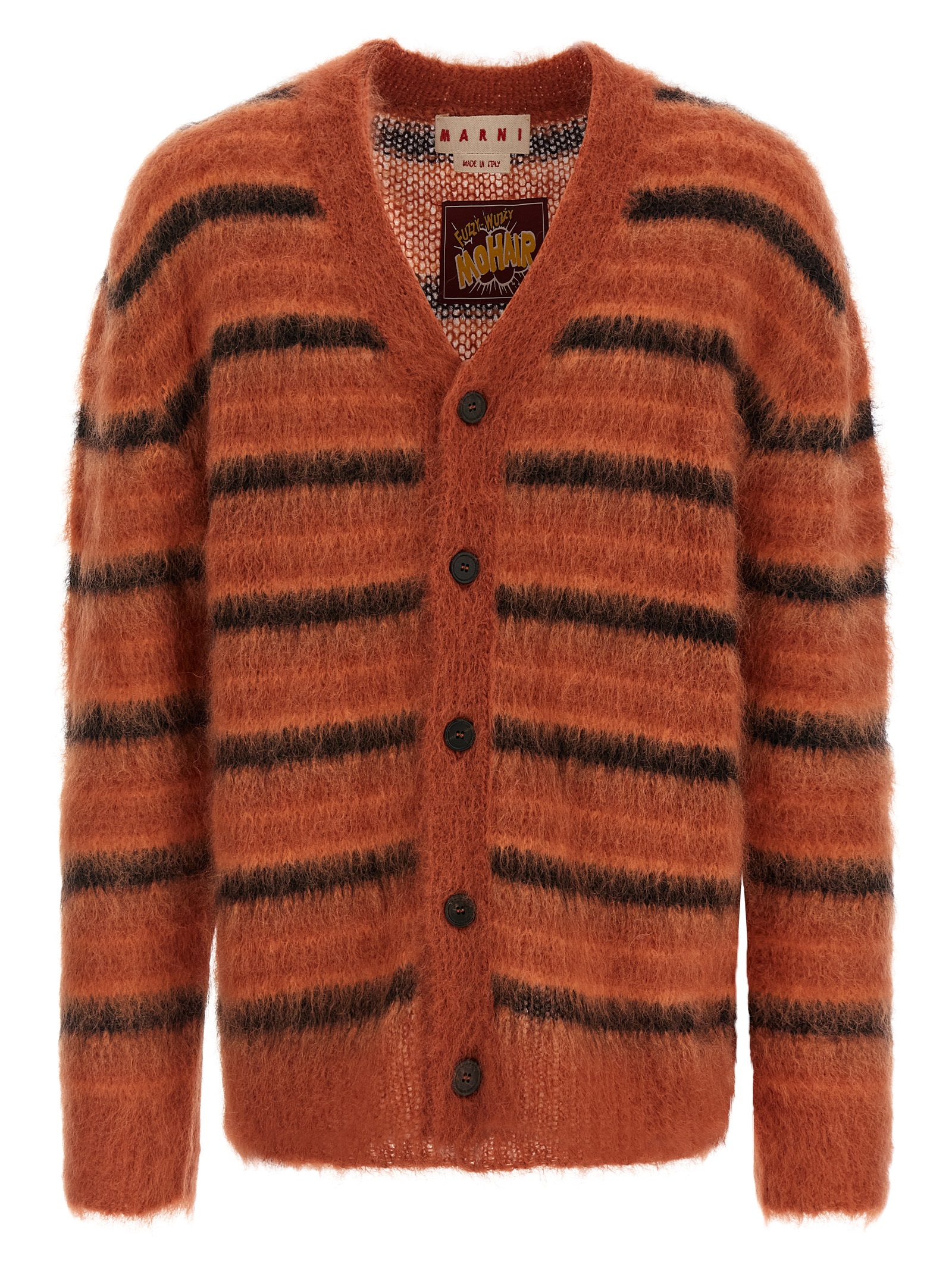 Marni Brushed Striped Cardigan