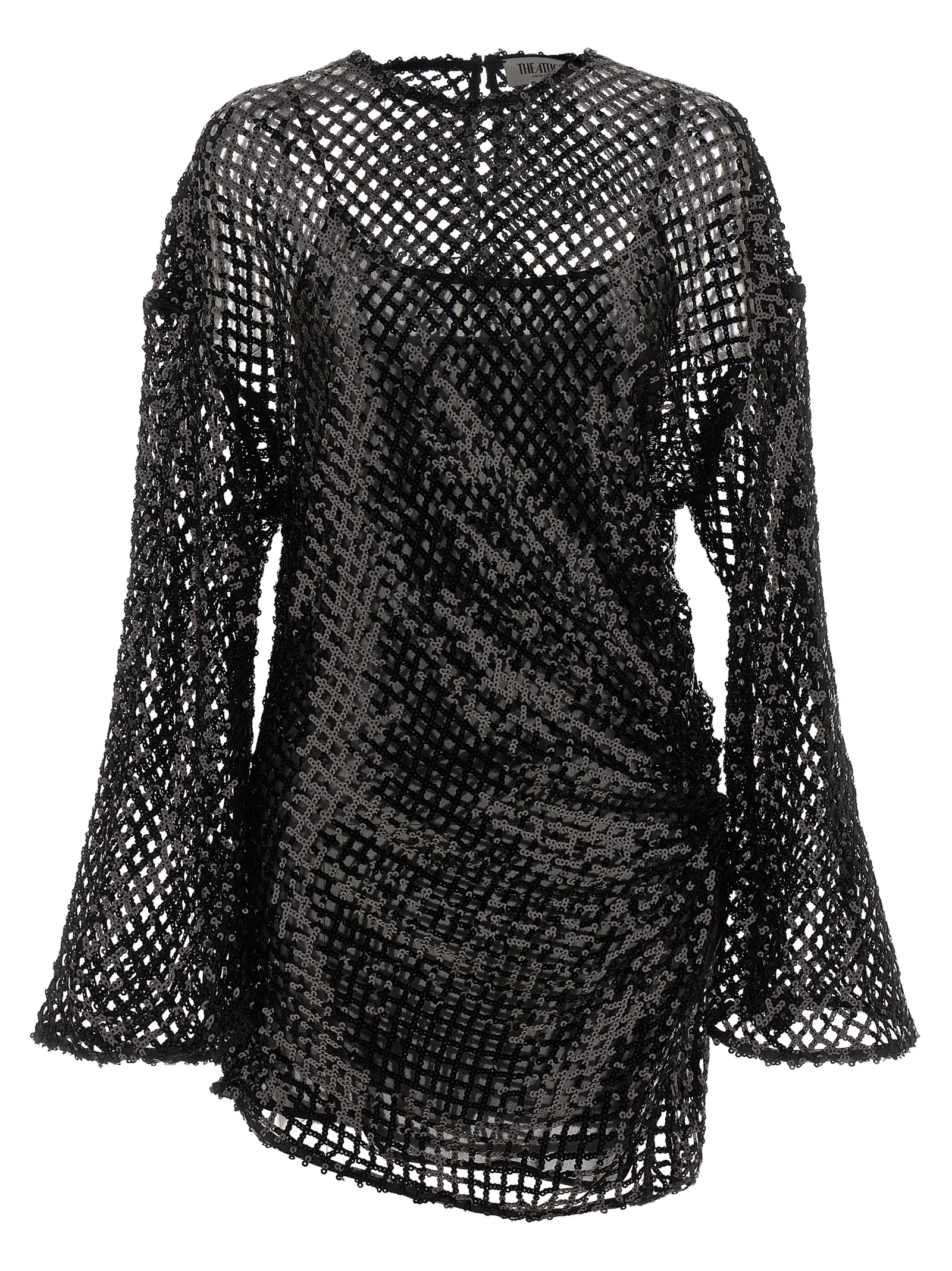 The Attico Sequin Mesh Dress