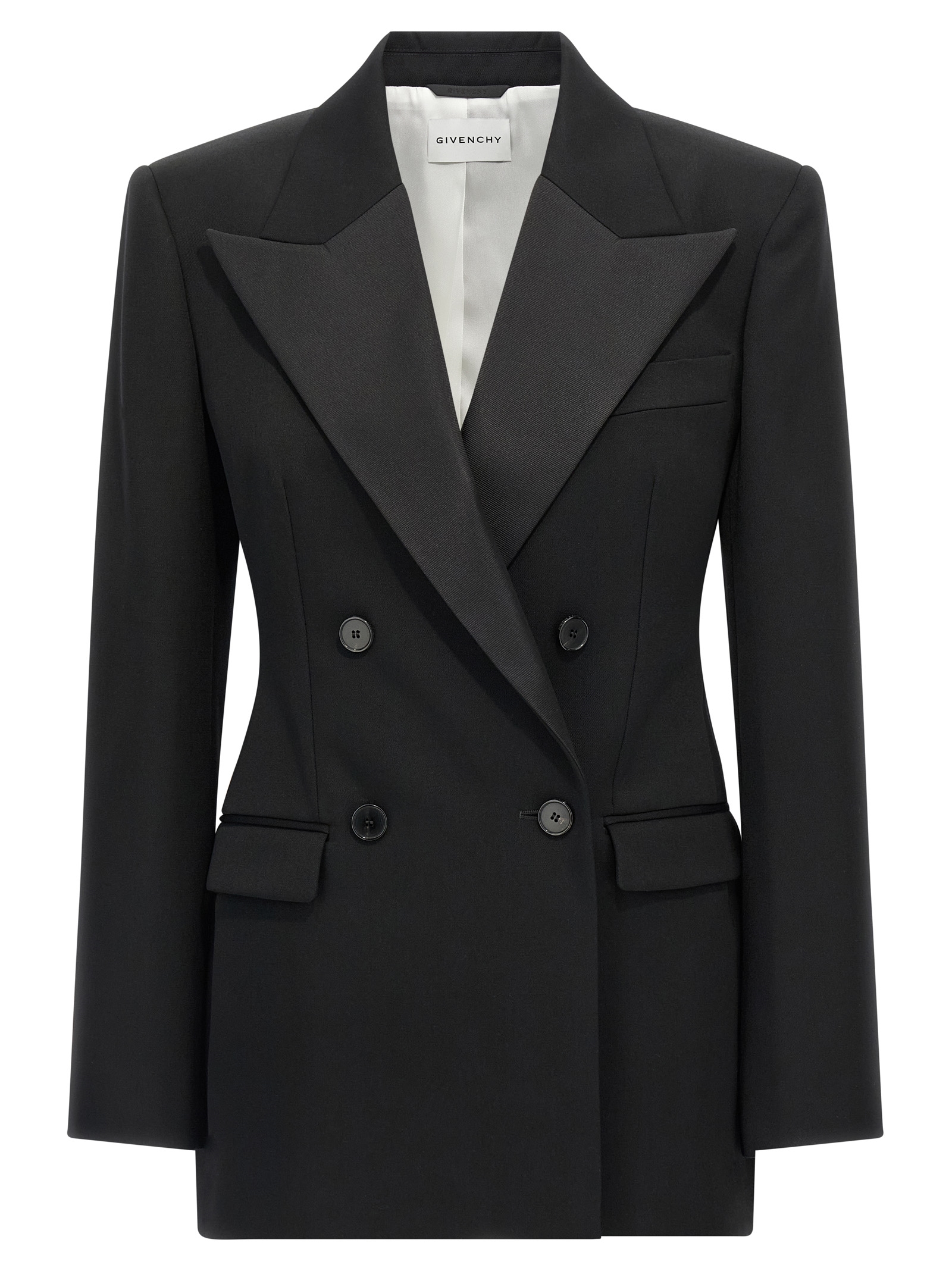 Givenchy Satin Lapel Blazer