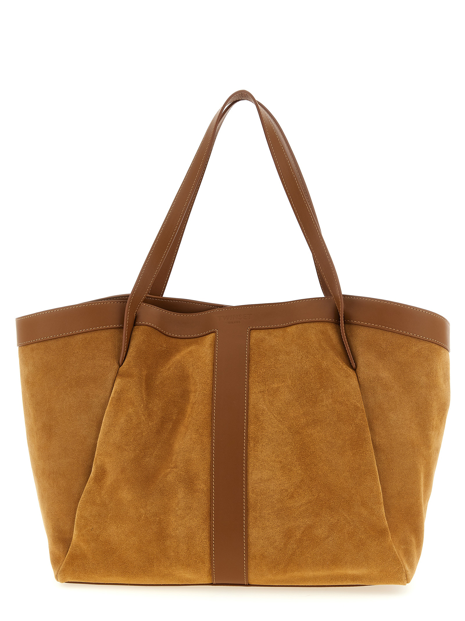 Twin Set Suede Shopping Bag