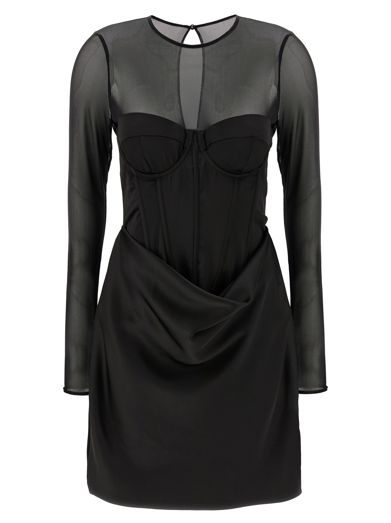 Rotate Birger Christensen Satin Corset Mini Dress