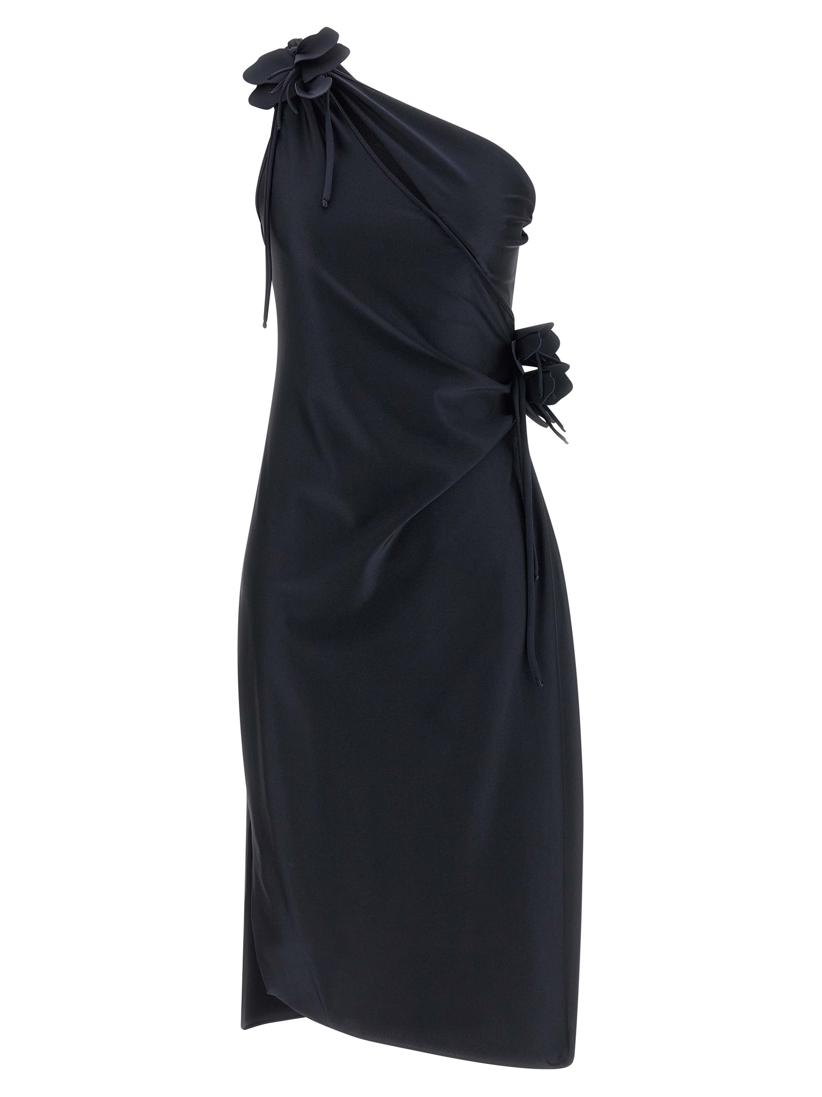 Coperni Asymmetric Mini Flower Dress