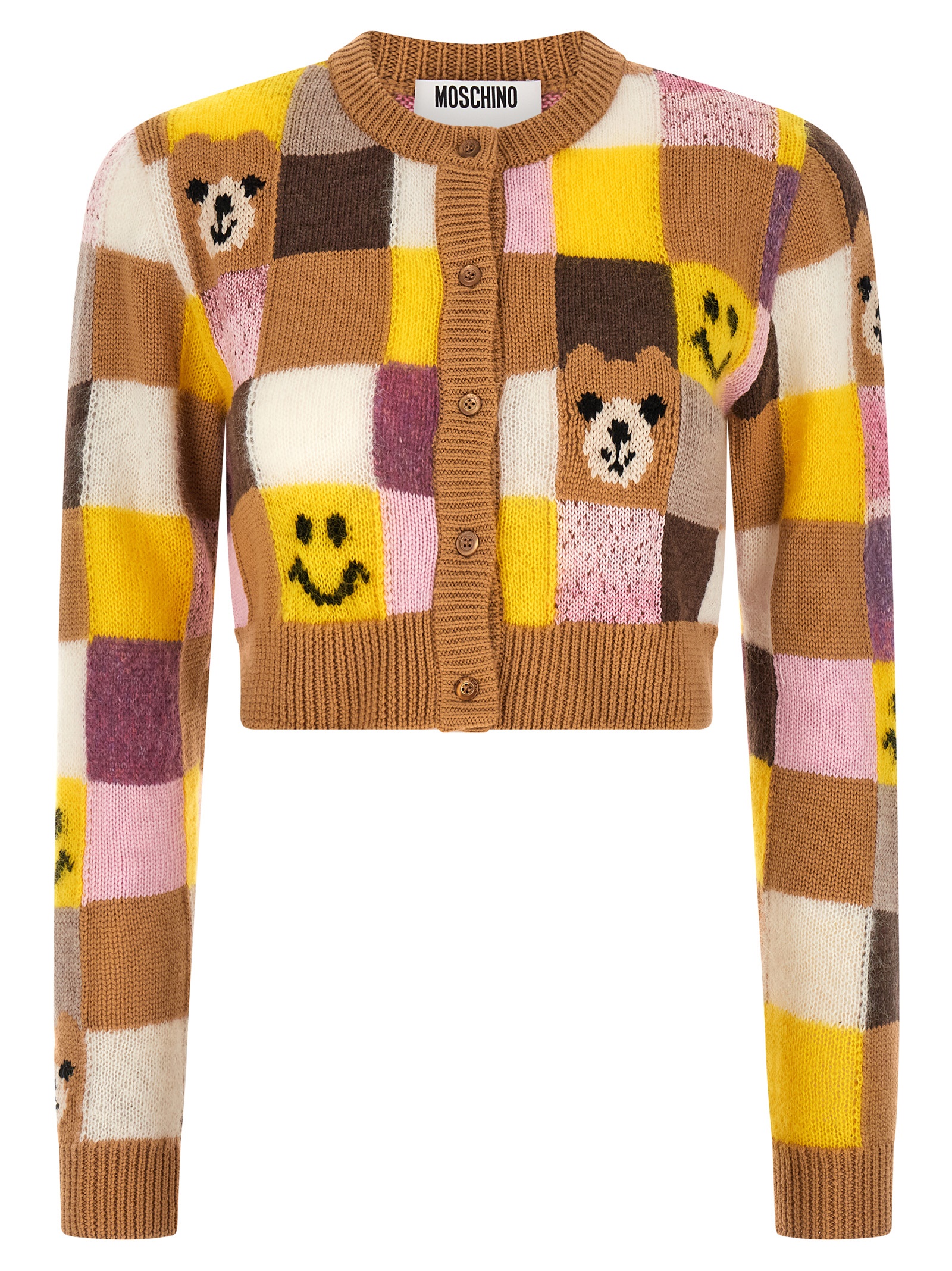 Smiley® E Moschino Teddy Bear Cardigan