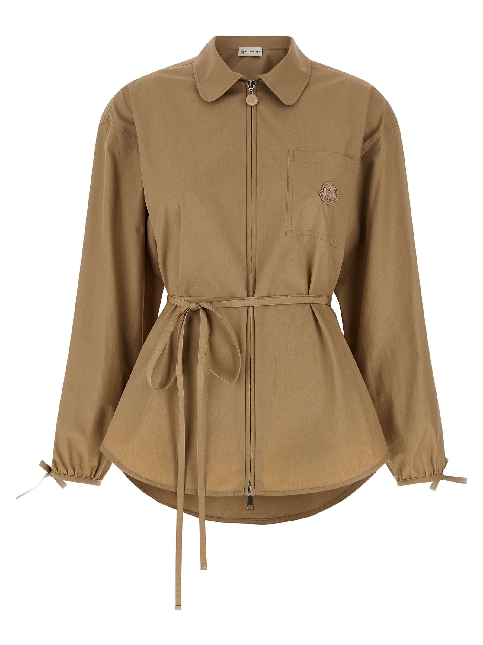 Moncler Grosgrain Logo Patch Overshirt