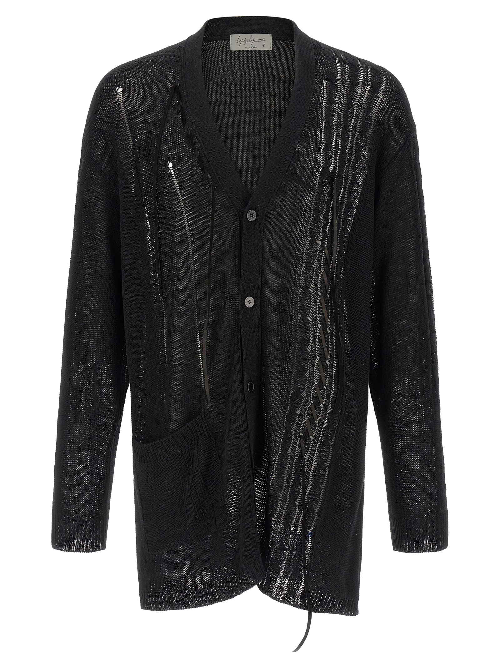 Yohji Yamamoto Lace Up Cardigan