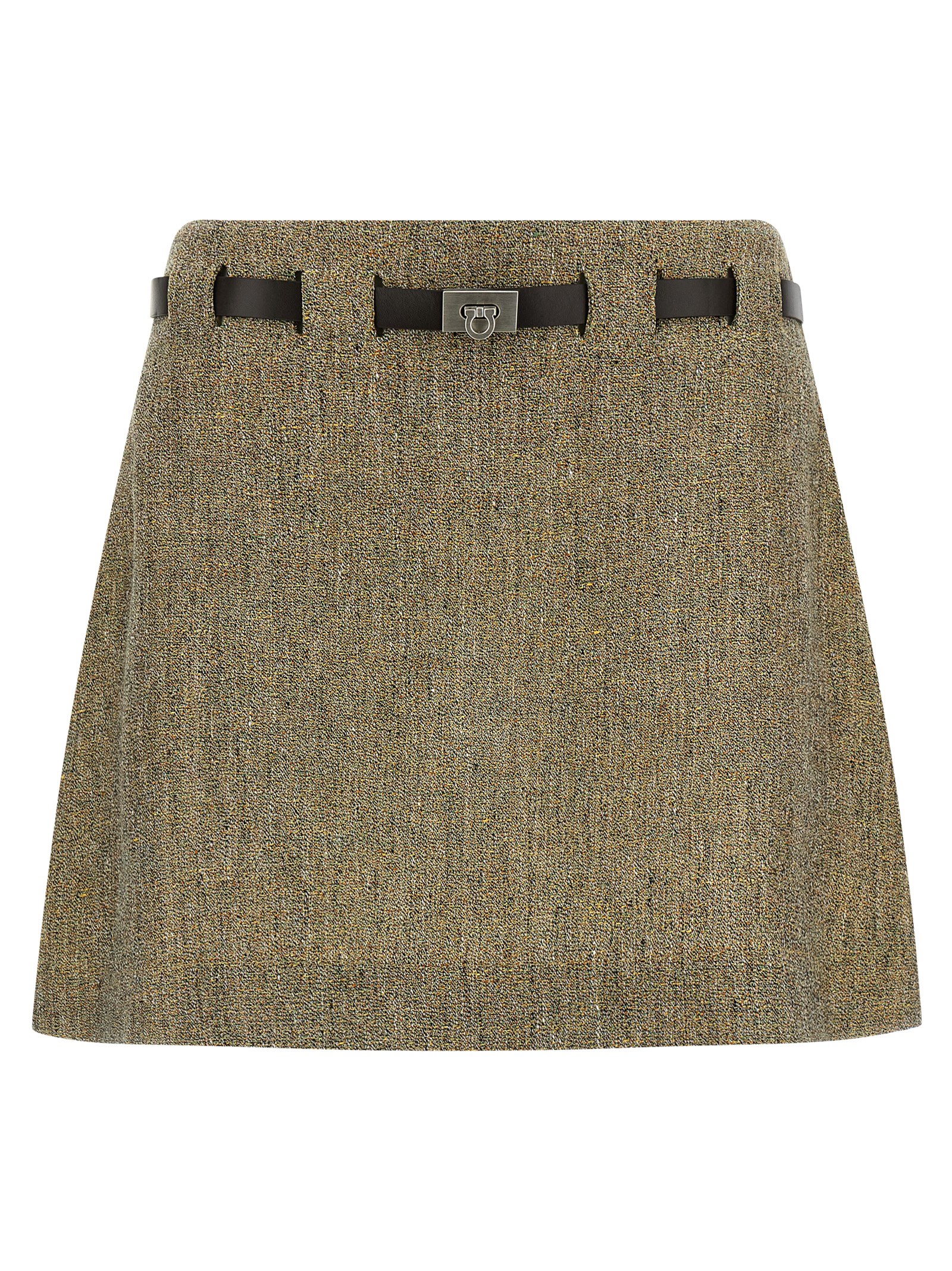 Ferragamo Gancini Belt Skirt