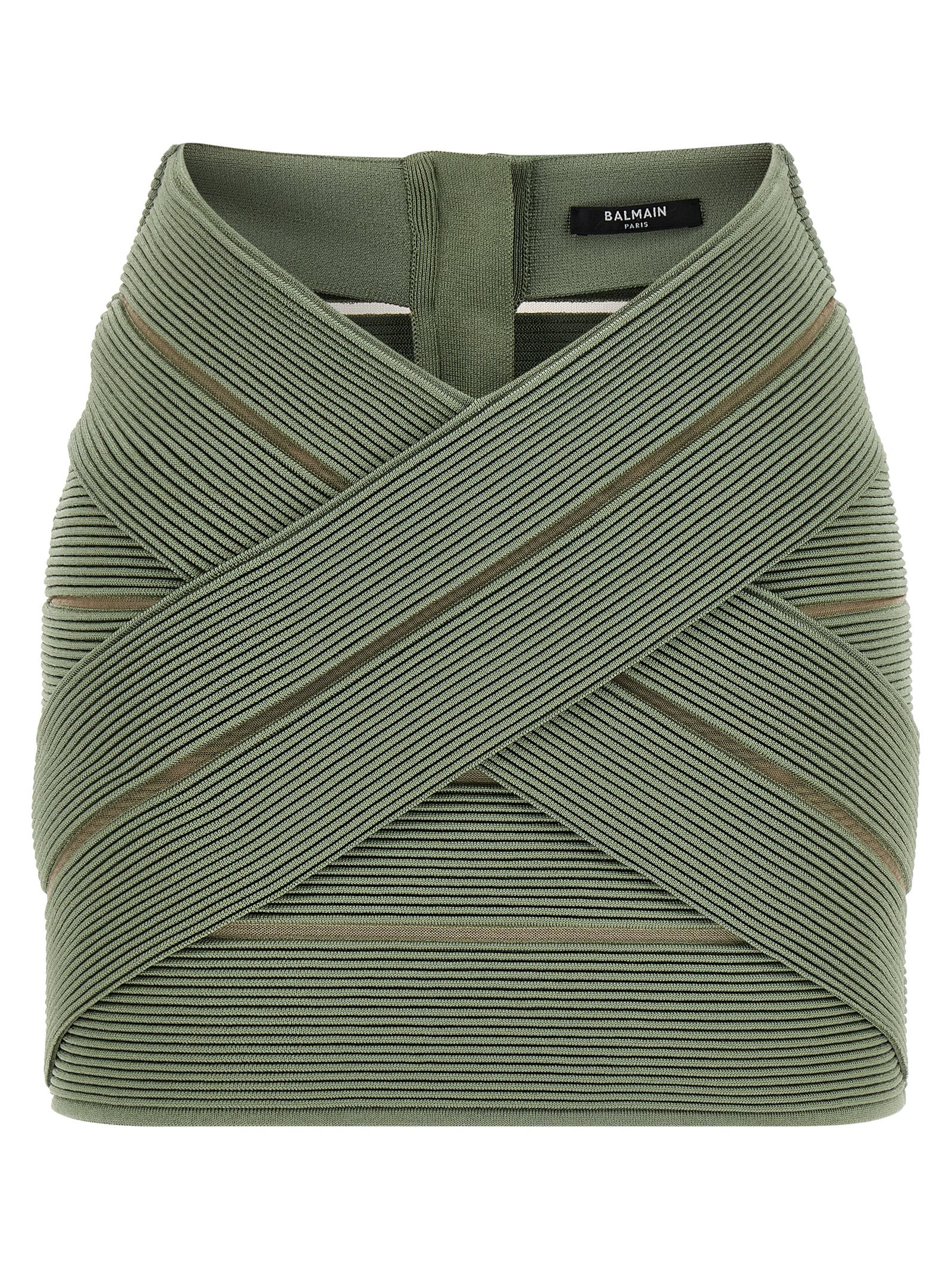 Balmain V-shaped Waist Skirt