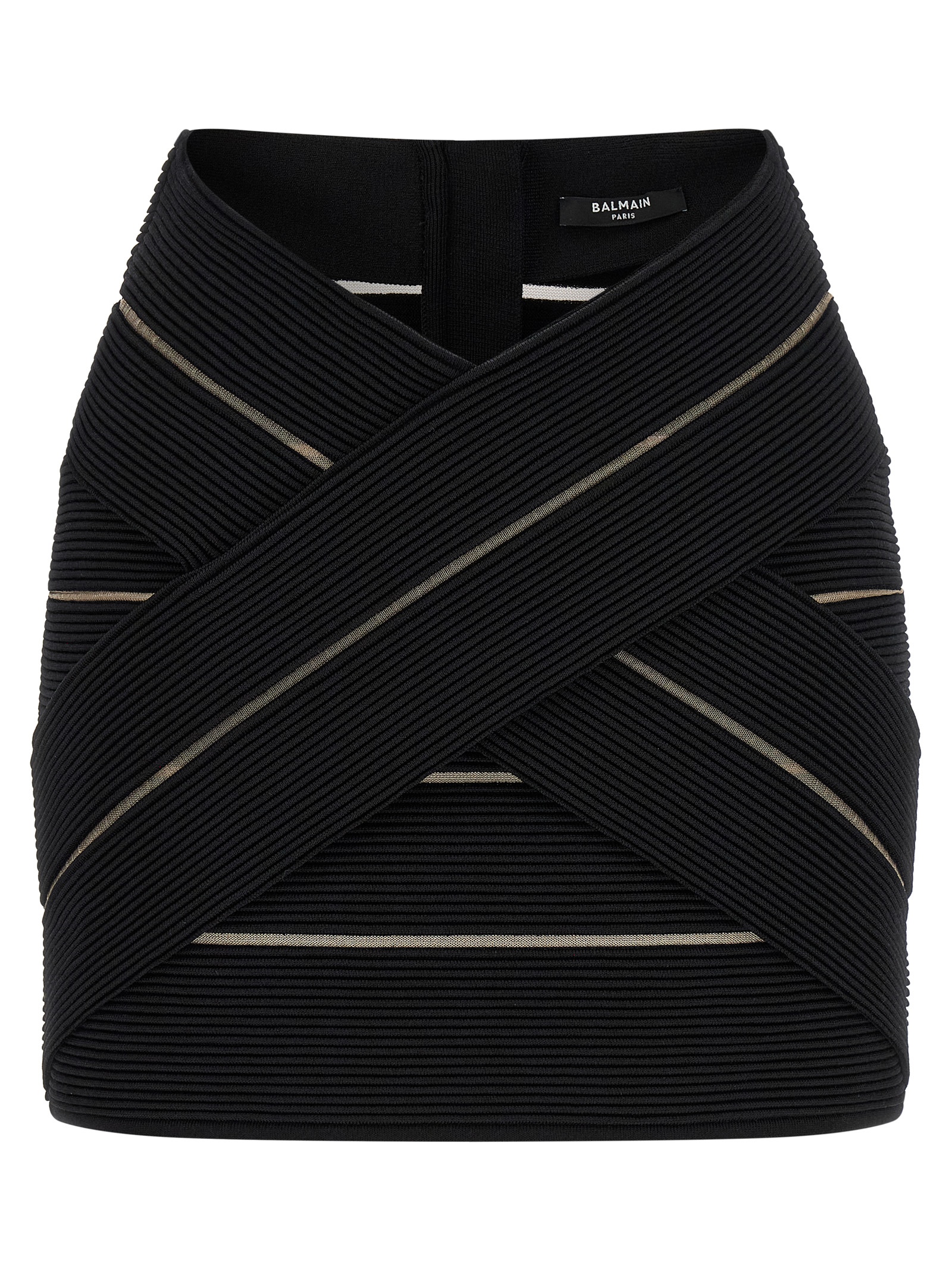 Balmain V-shaped Waist Skirt