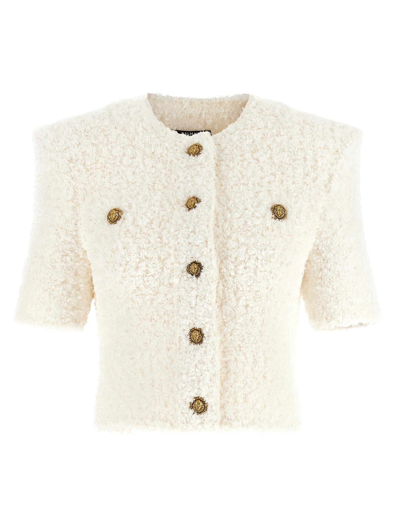 Balmain Cardigan Tweed Plumetis