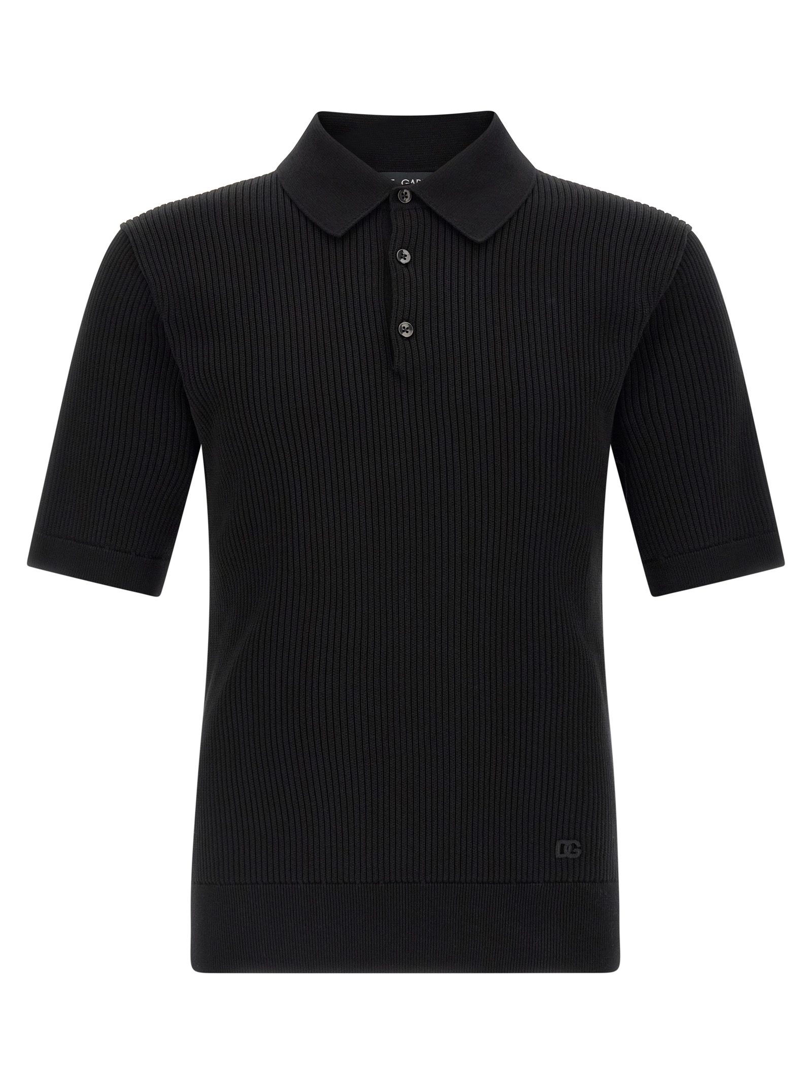 Dolce & Gabbana Micro-ribbed Polo Shirt