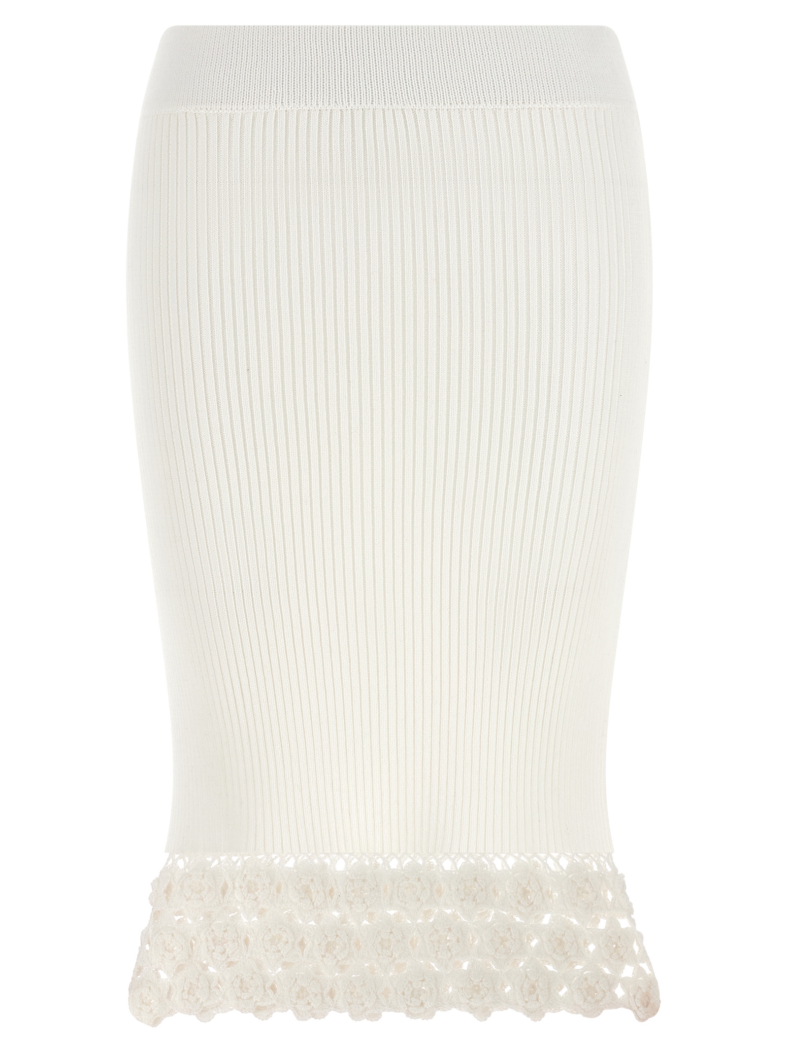 Ganni Cotton Crochet Skirt