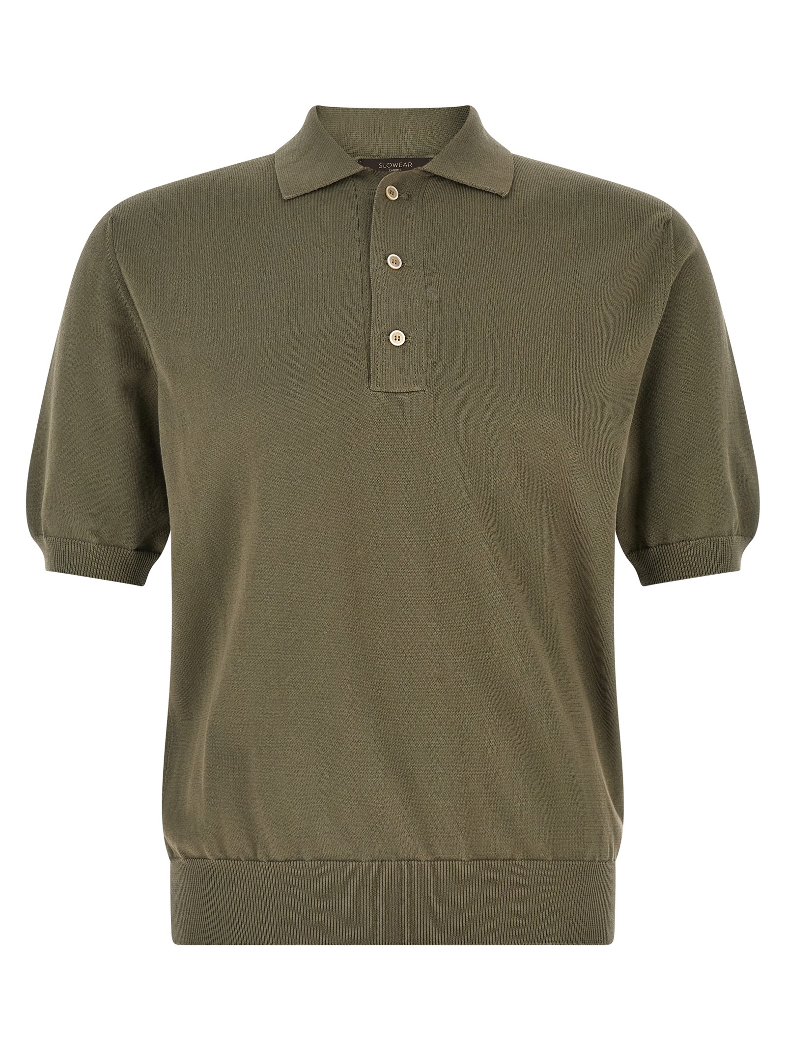 Zanone Cotton Knit Polo Shirt