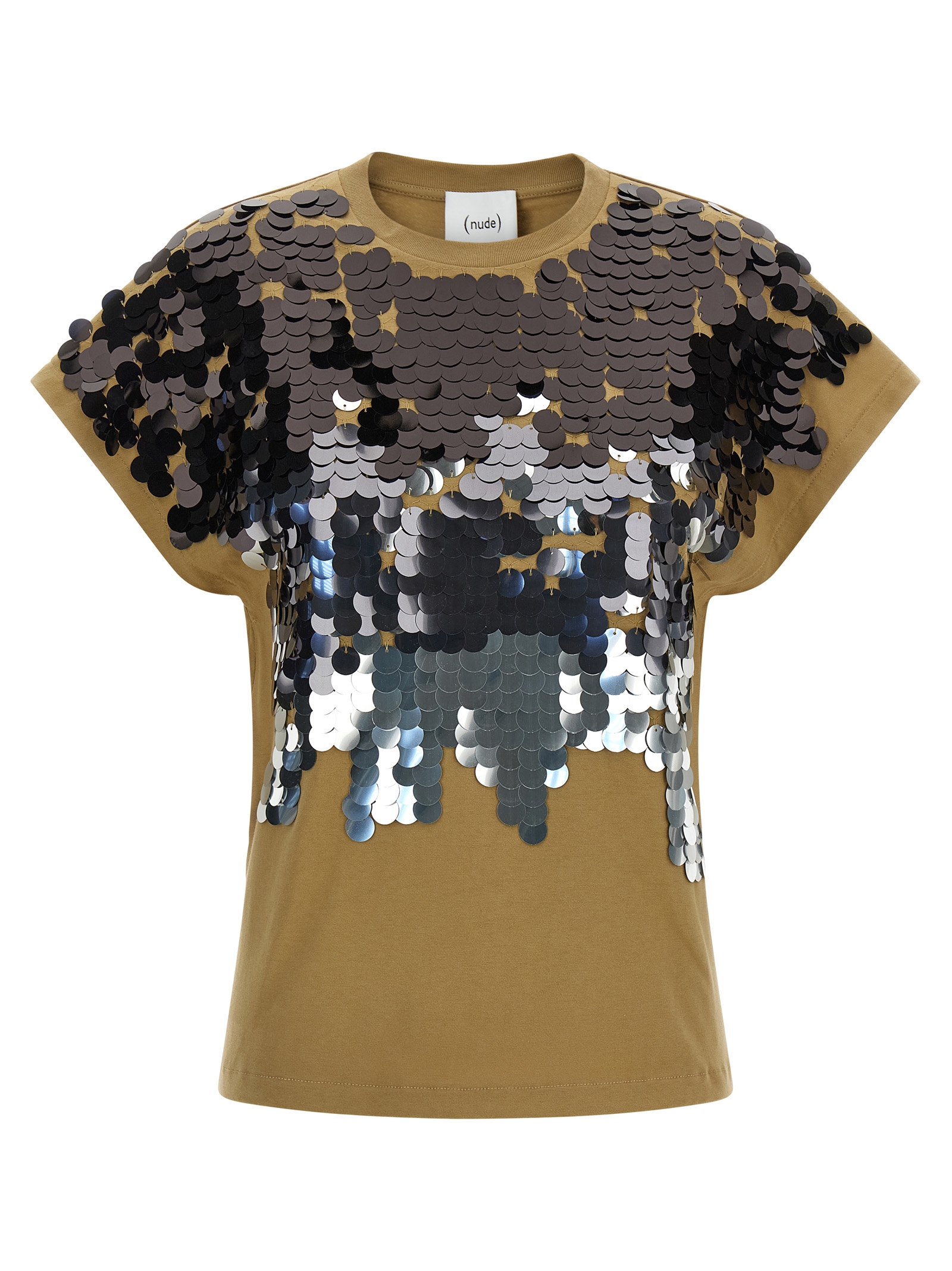 Nude Sequin T-shirt