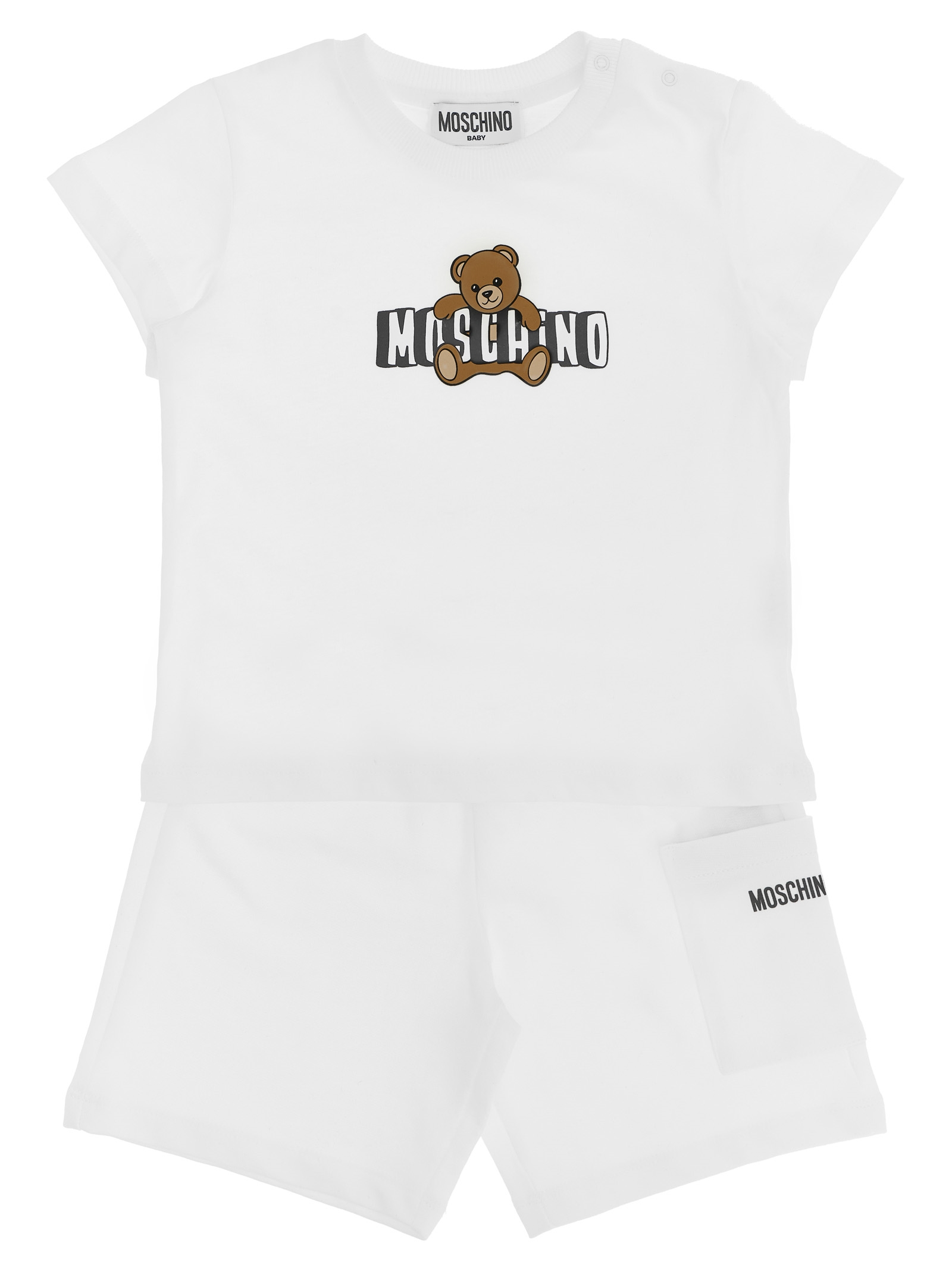 Moschino Baby Moschino Teddy Bear T-shirt + Bermuda Suits