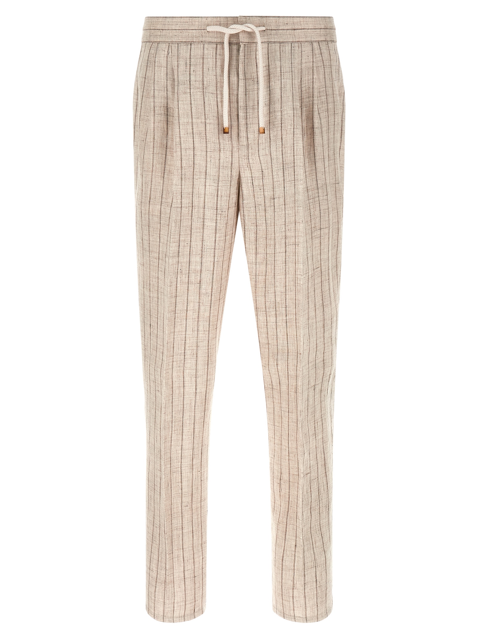 Brunello Cucinelli Striped Linen Trousers