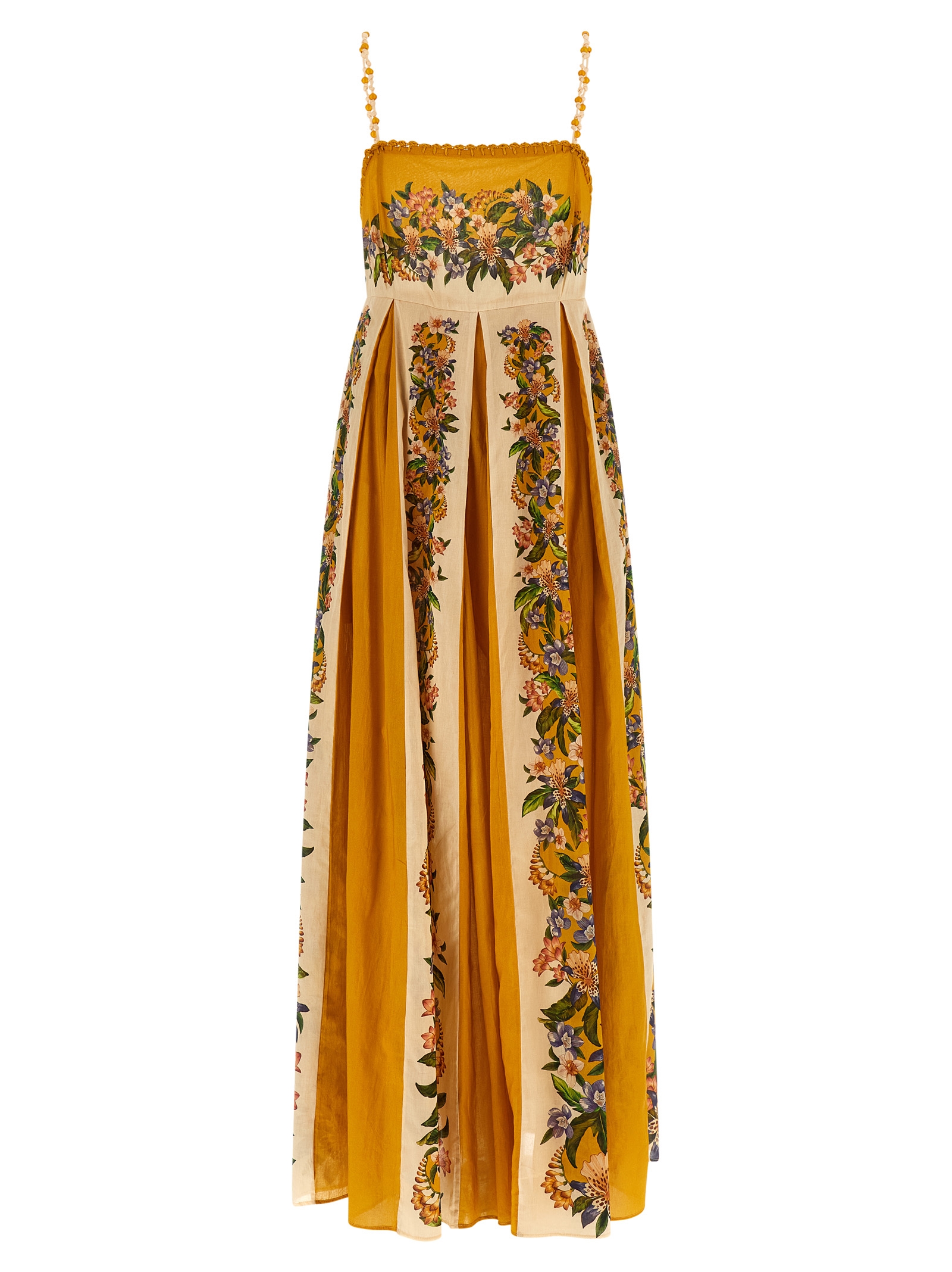 Farm Rio Sand Hilo Stripes Maxi Dress