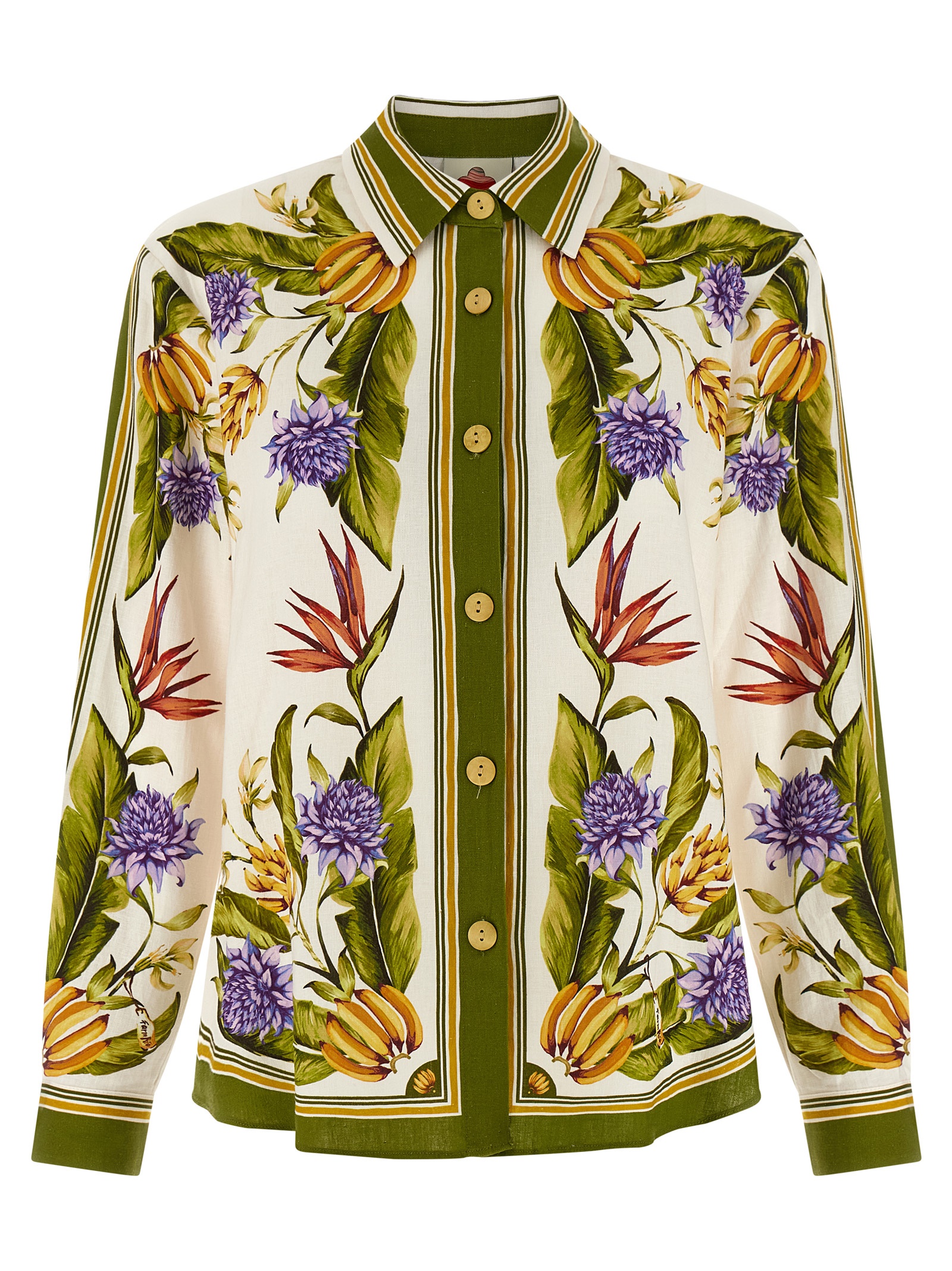 Farm Rio Sand Tropical Scarf Shirt