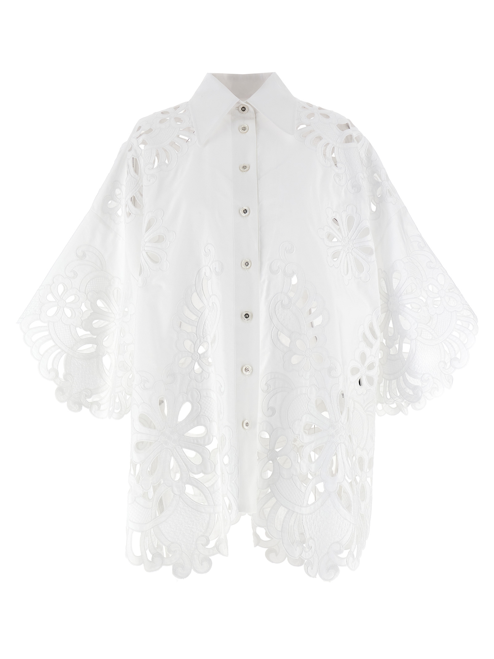 Dolce & Gabbana Cut-out Embroidery Shirt