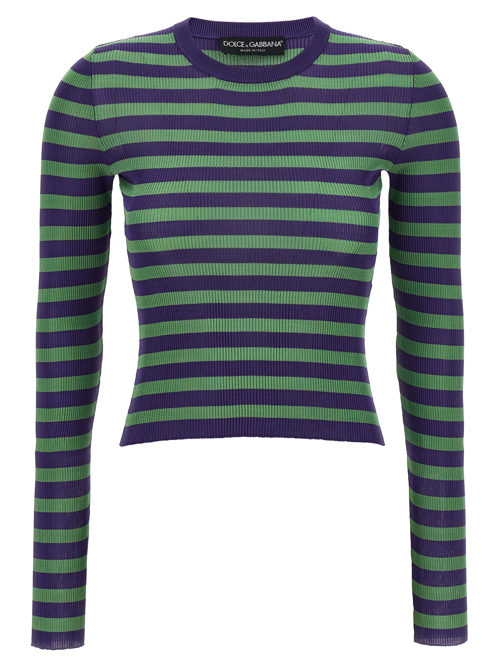 Dolce & Gabbana Striped Viscose Sweater