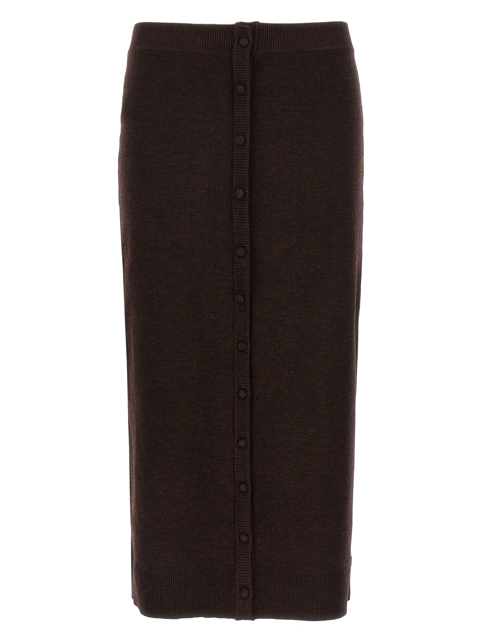 Victoria Beckham Bottoni Midi Skirt