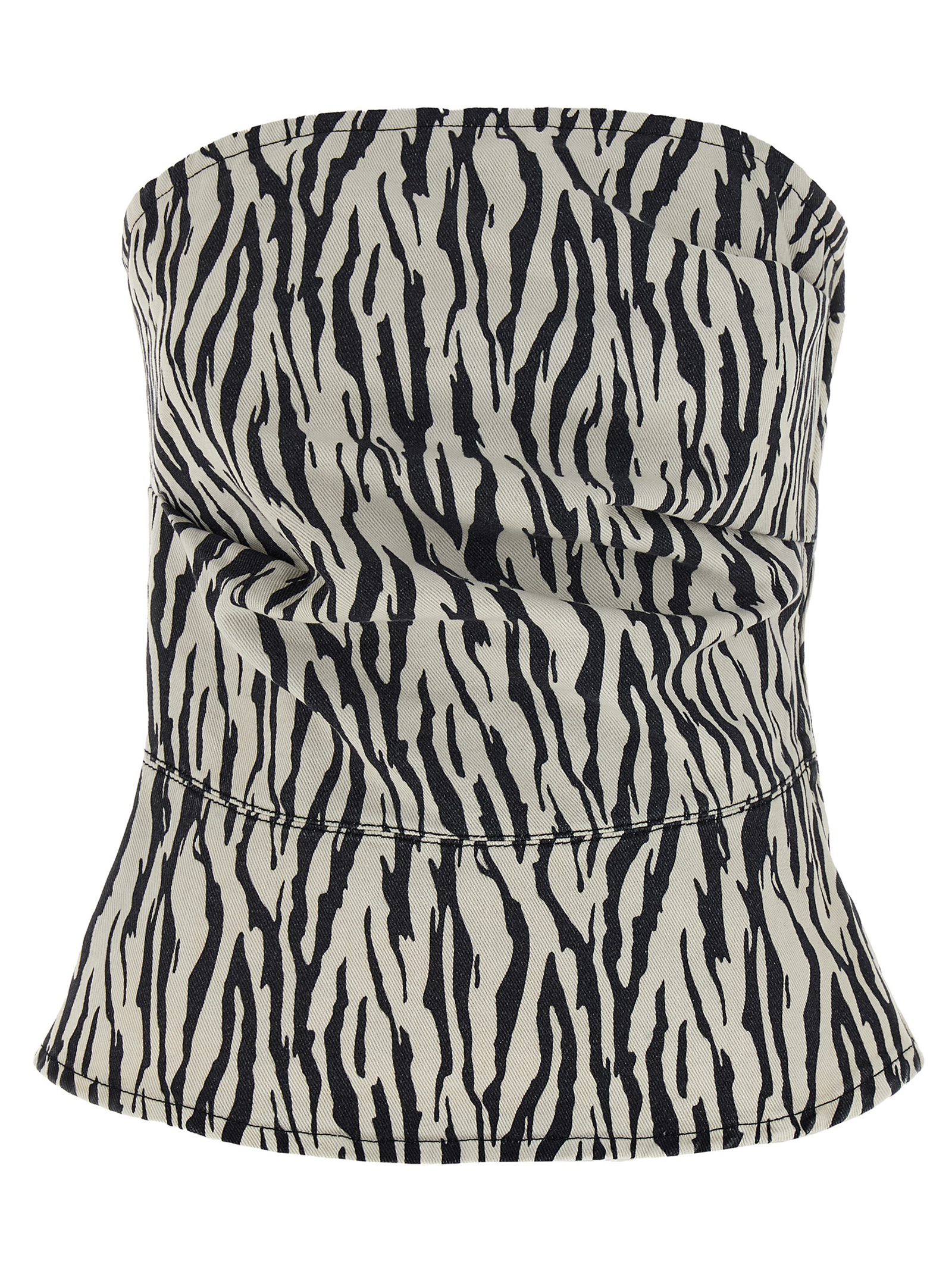 Rotate Birger Christensen Printed Denim Top