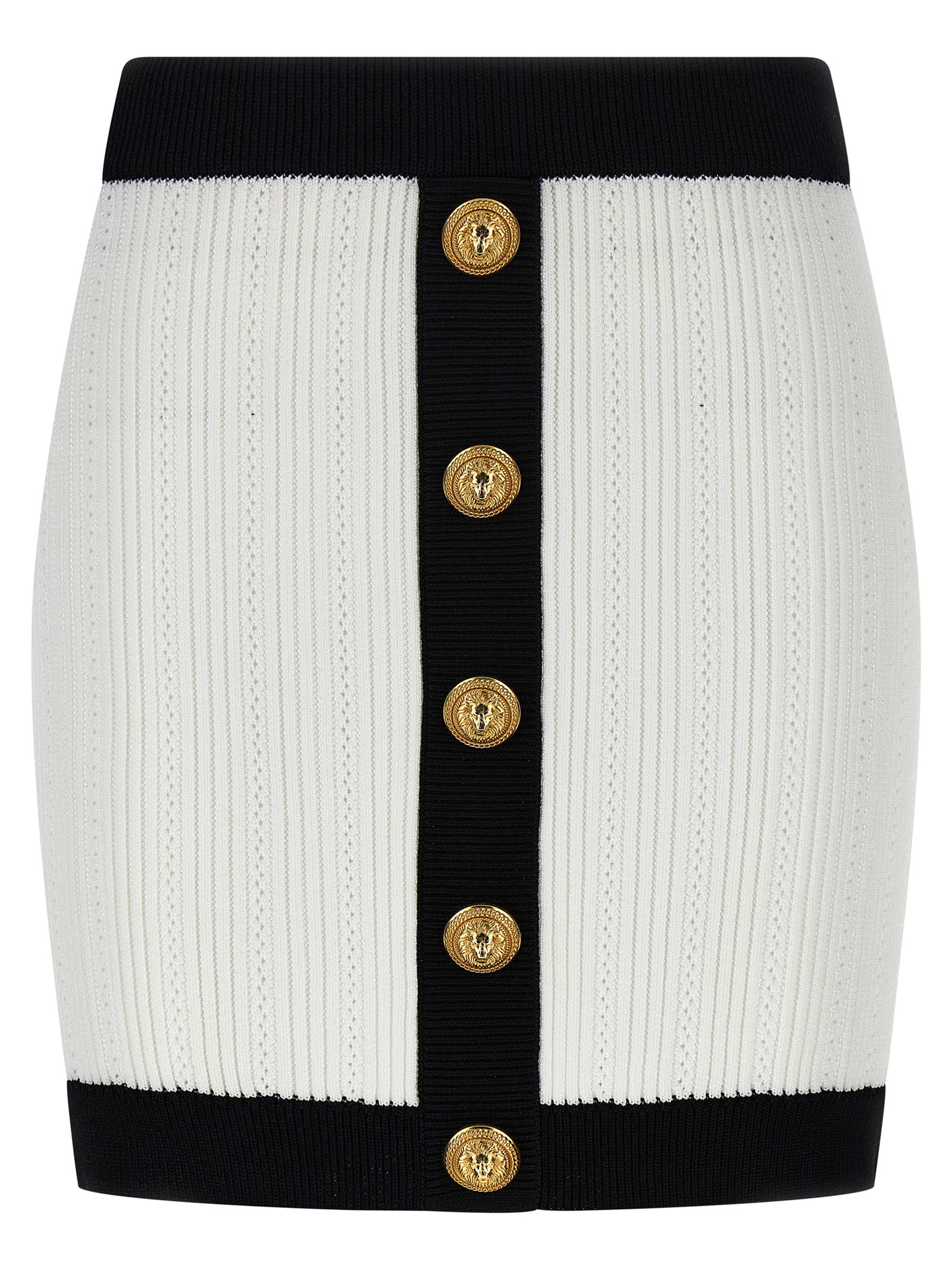 Balmain Two-tone Miniskirt