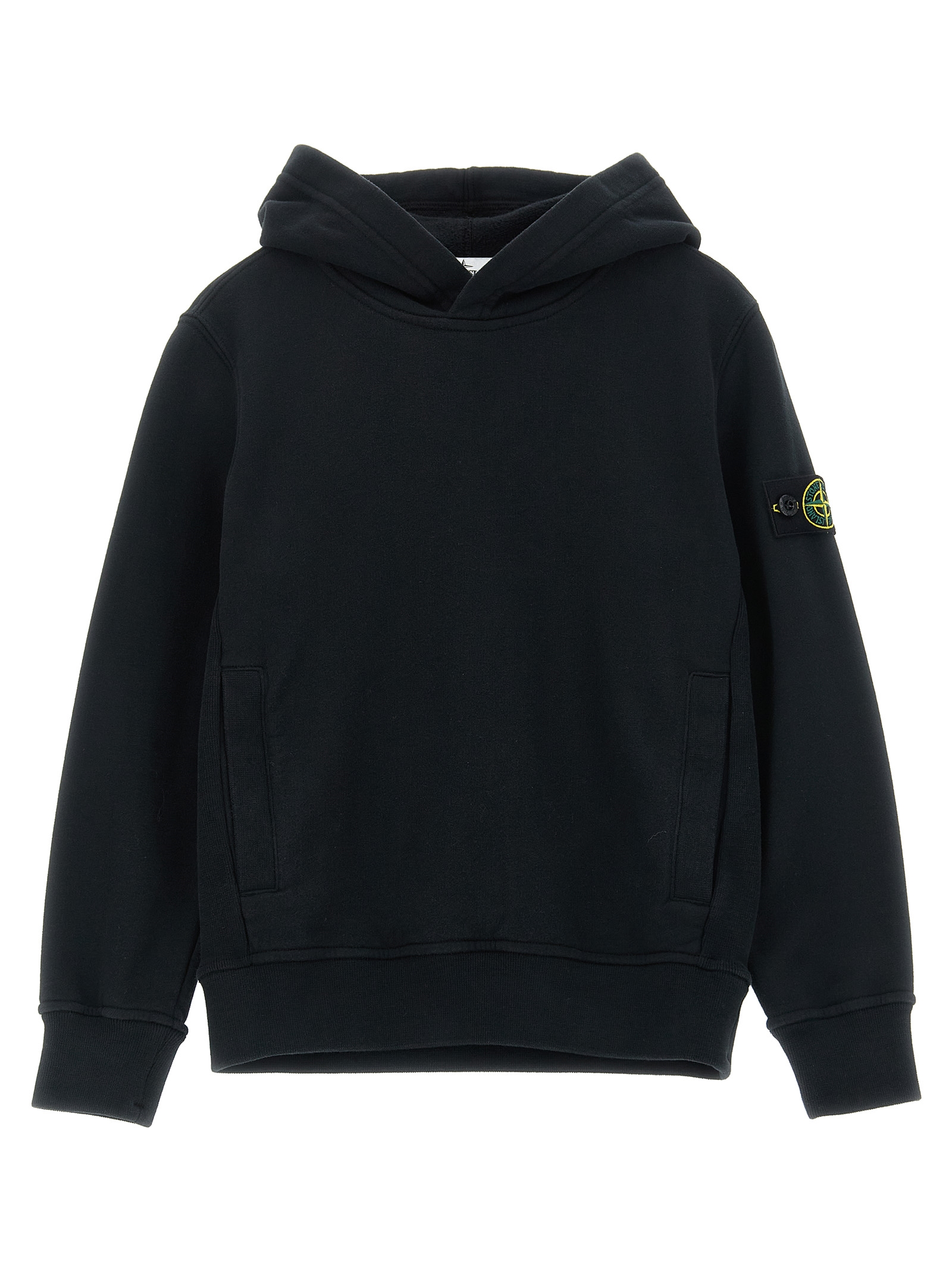 Stone Island Junior Logo Badge Hoodie