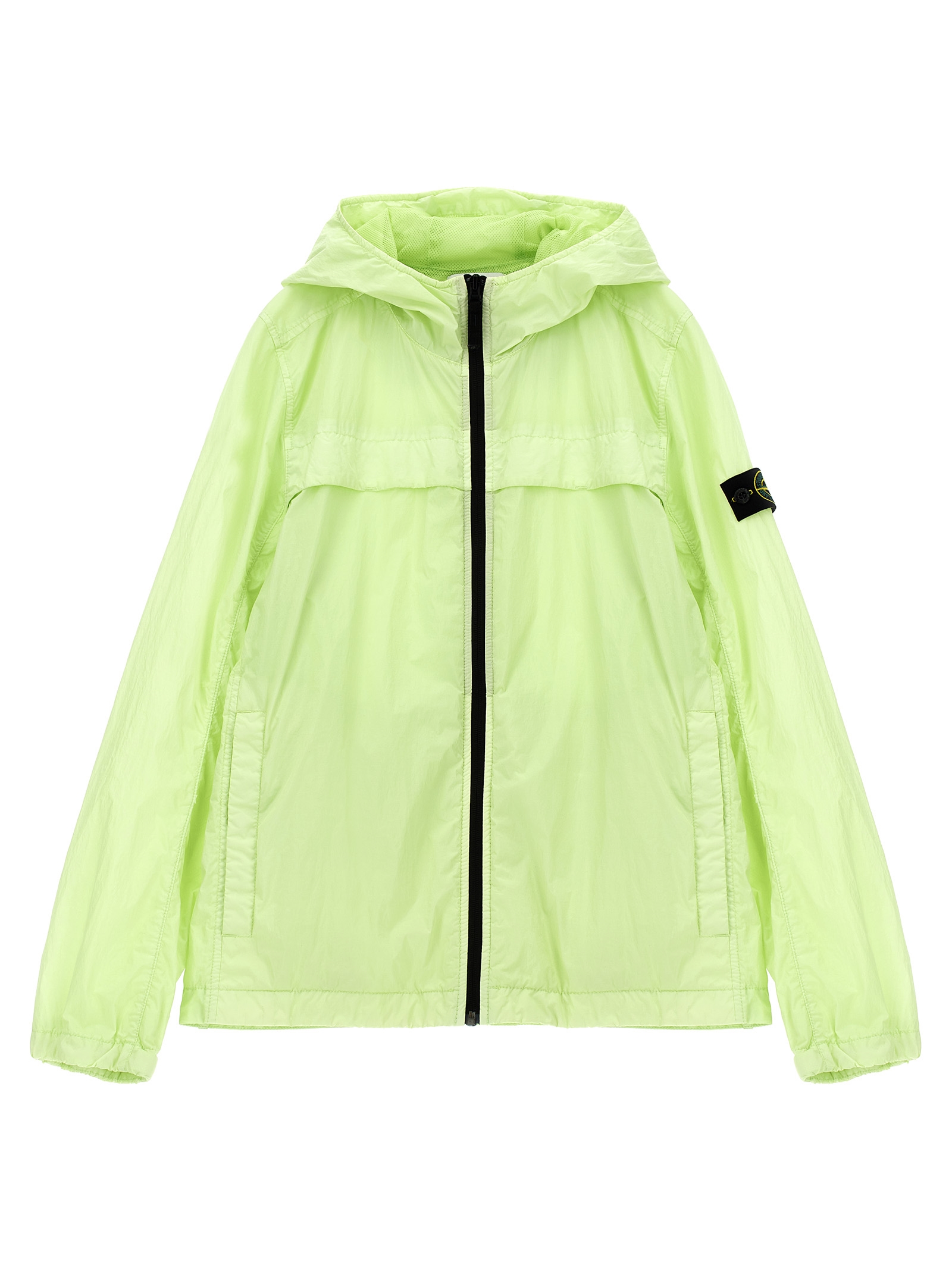 Stone Island Junior Logo Badge Hooded Jacket