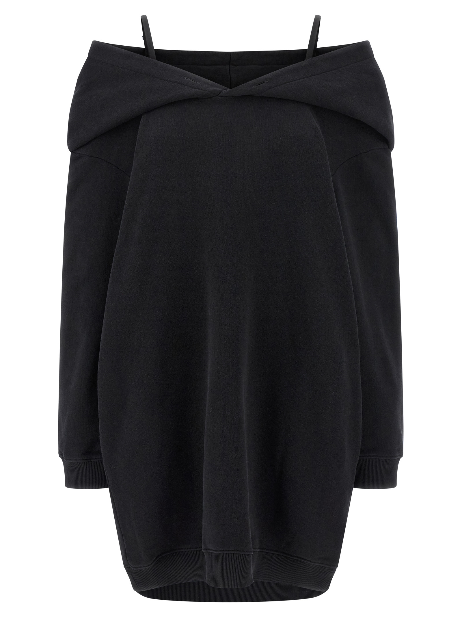 Mm6 Maison Margiela Off-shoulder Hooded Dress