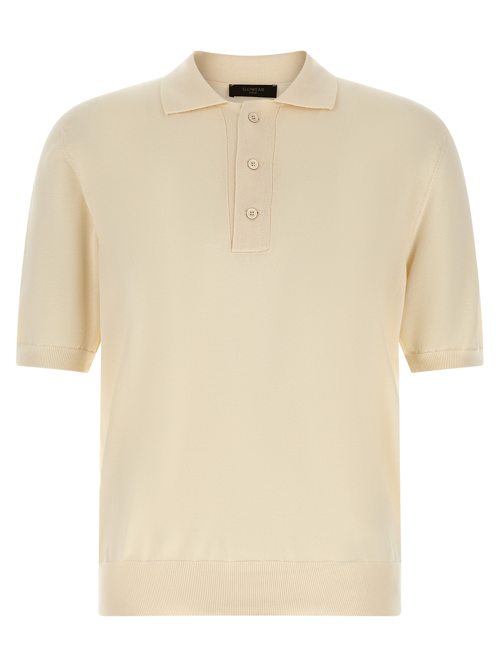 Zanone Cotton Knit Polo Shirt