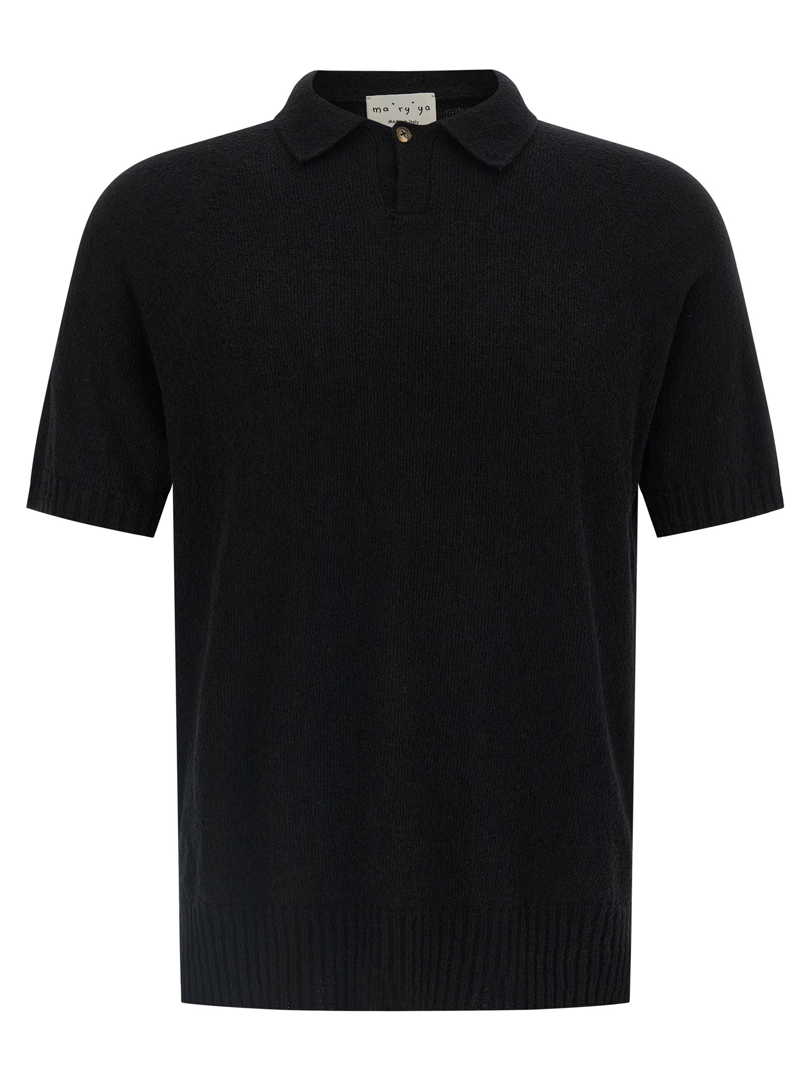 Ma'ry'ya Spongy Effect Polo Shirt