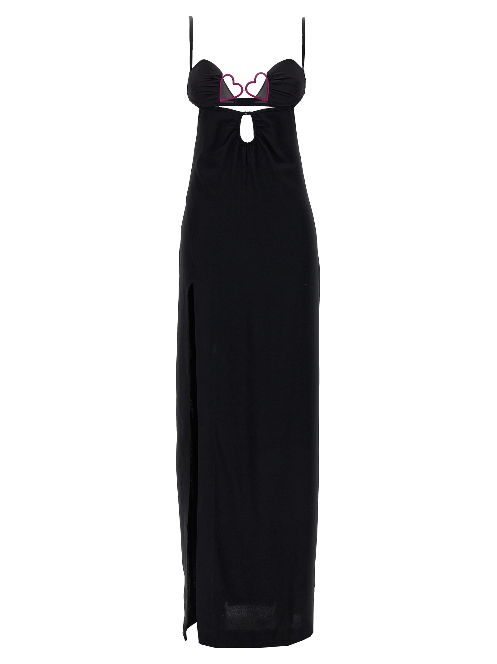 Nensi Dojaka Heart Bra Long Dress