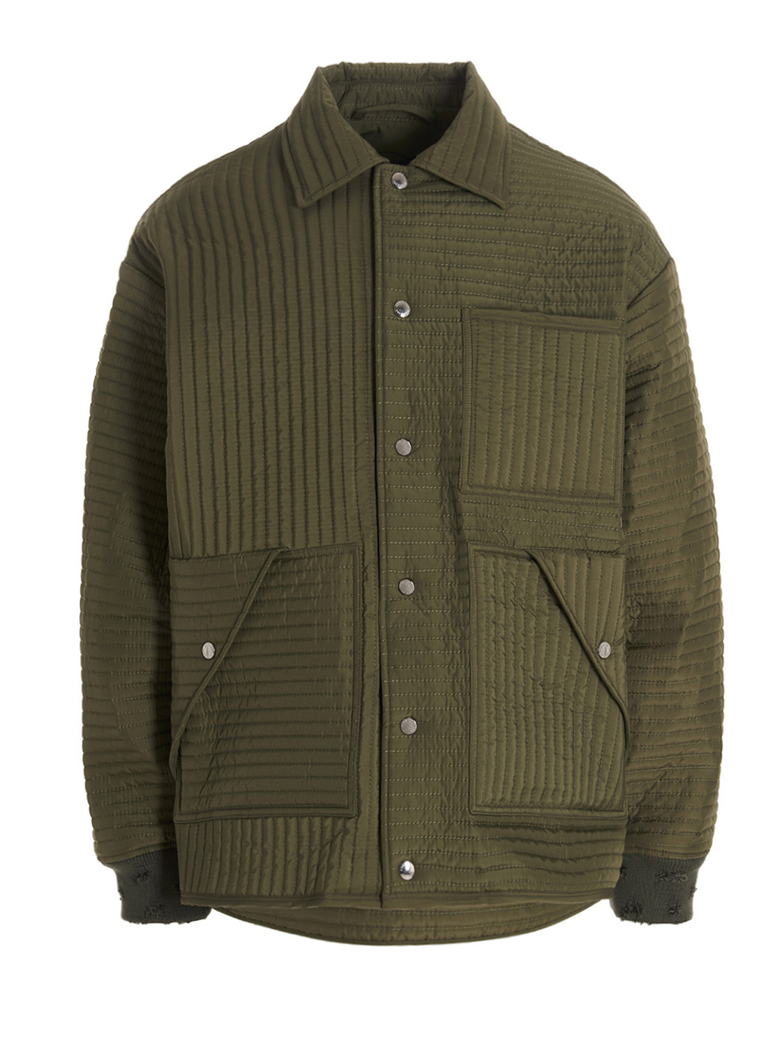 Khrisjoy Chore Quilted Stripes Down Jacket