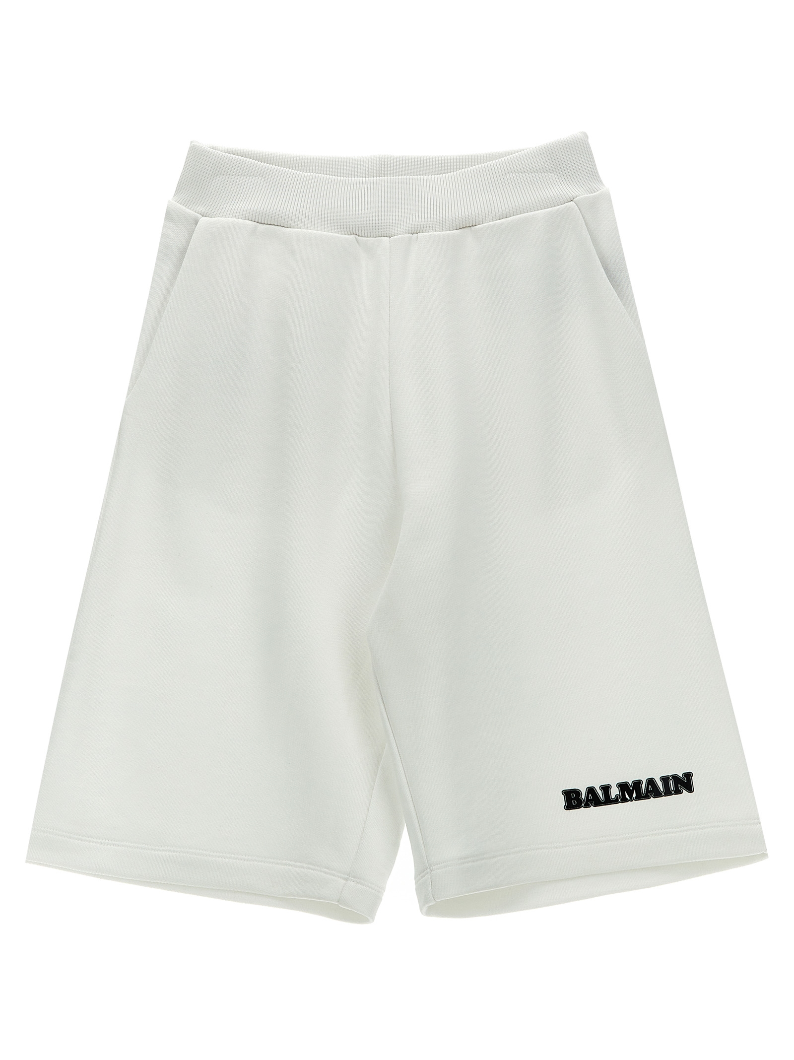 Balmain Kids Logo Print Bermuda Shorts