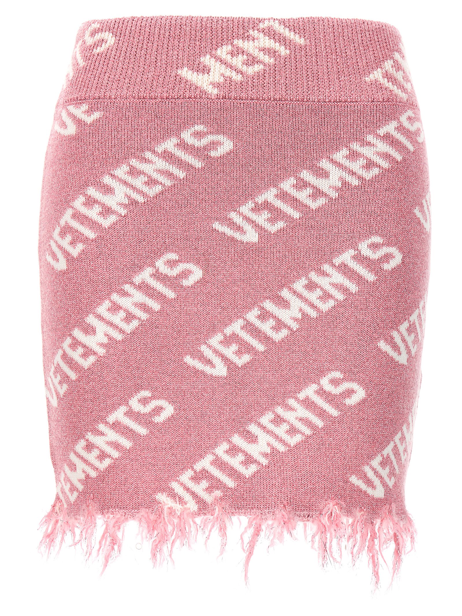Vetements Iconic Lurex Monogram Skirt