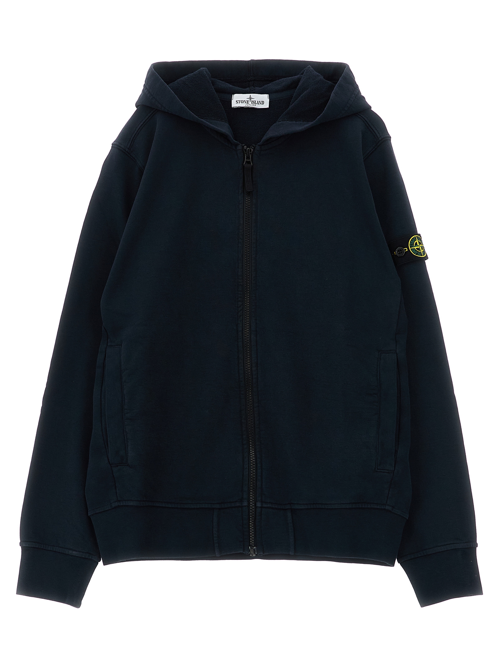 Stone Island Junior Logo Badge Hoodie