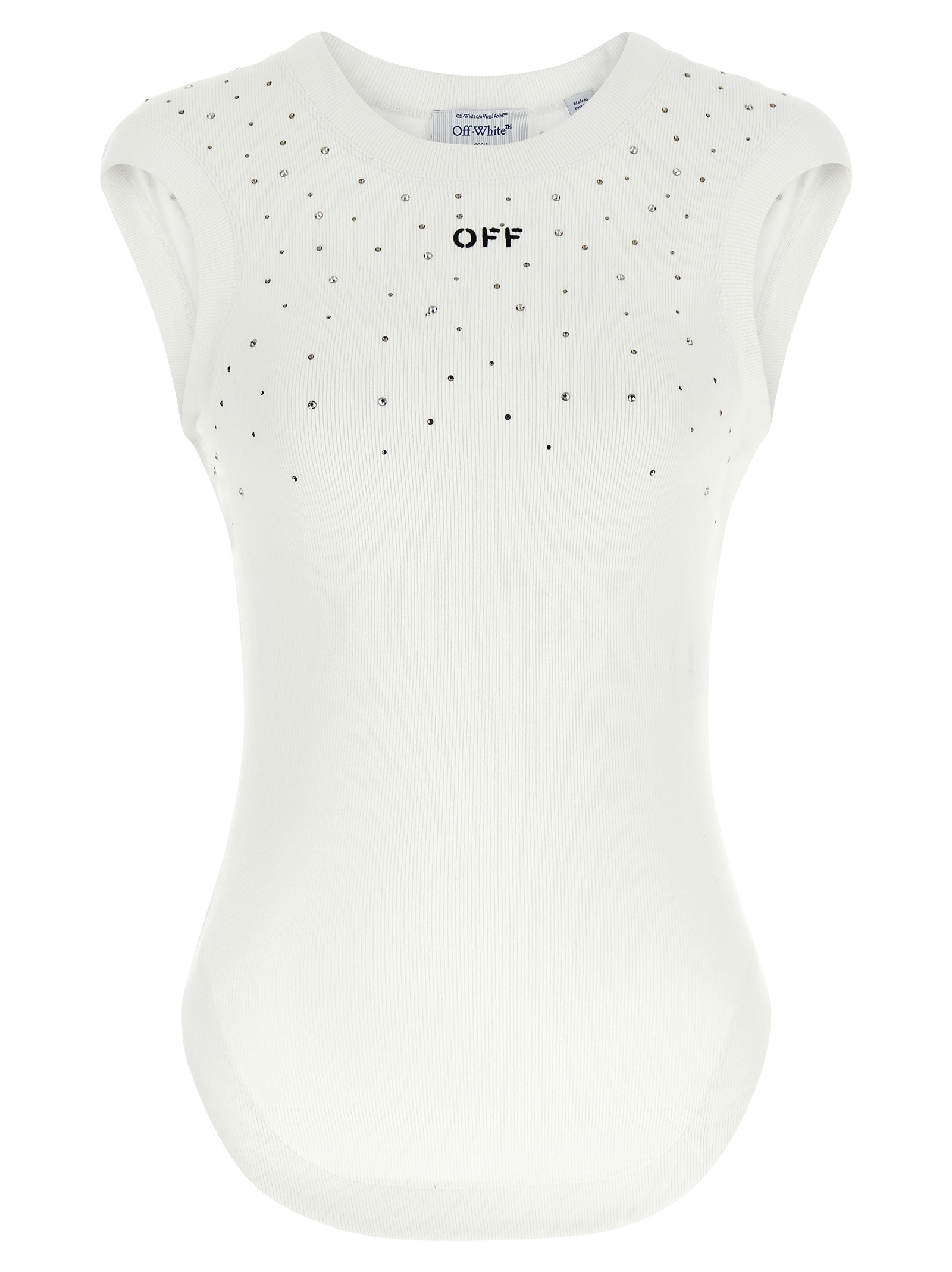 Off White Top Swarowski