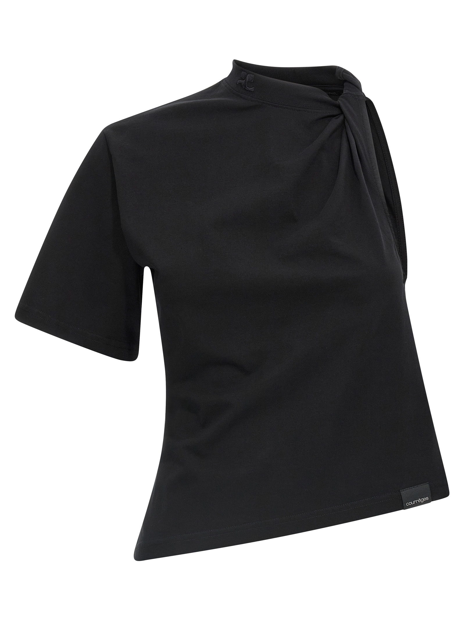 Courreges Twist Asymmetrical T-shirt