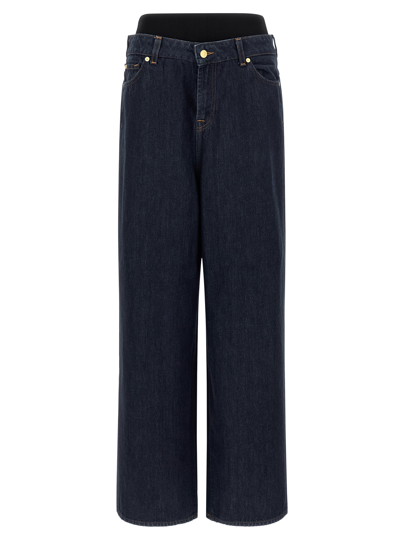 7 For All Mankind Banded Slouchy Wide Jeans